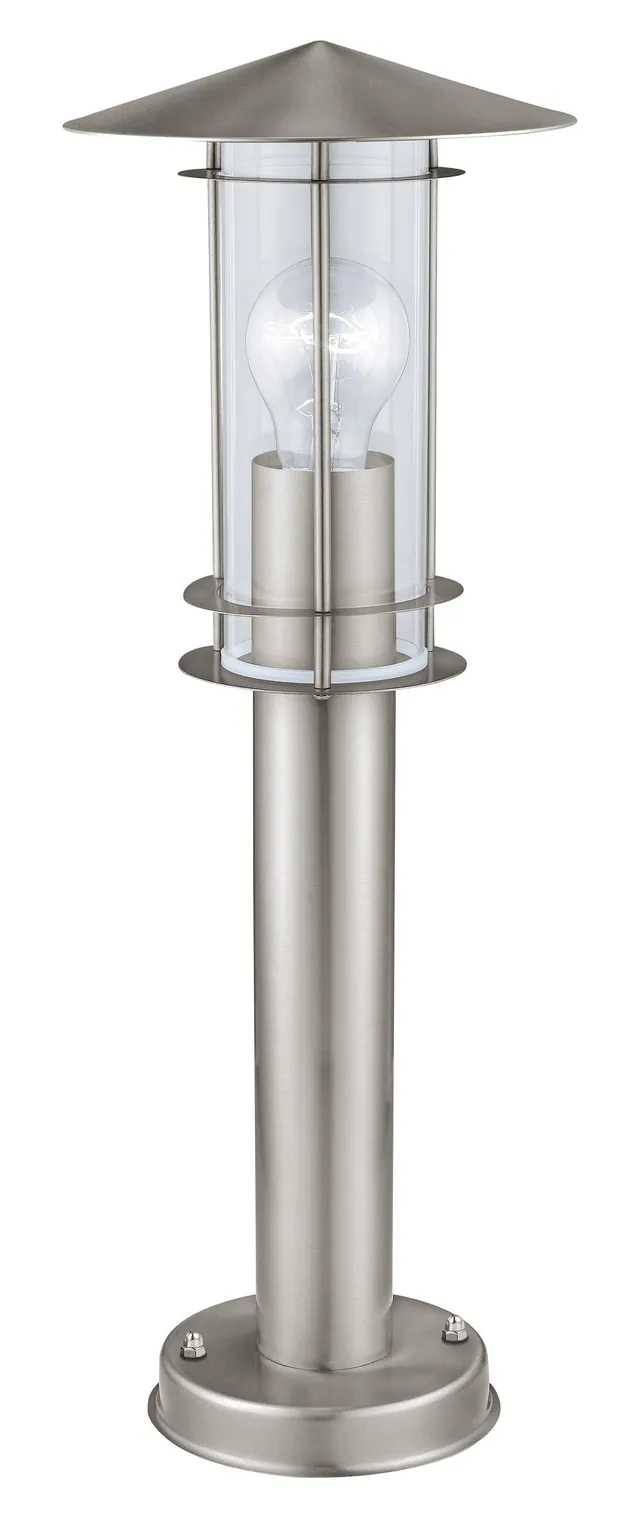 eglo-lisio-au-en-wegelampe-50-cm-e27-ip44-edelstahl-silber-glas-transparent image 1