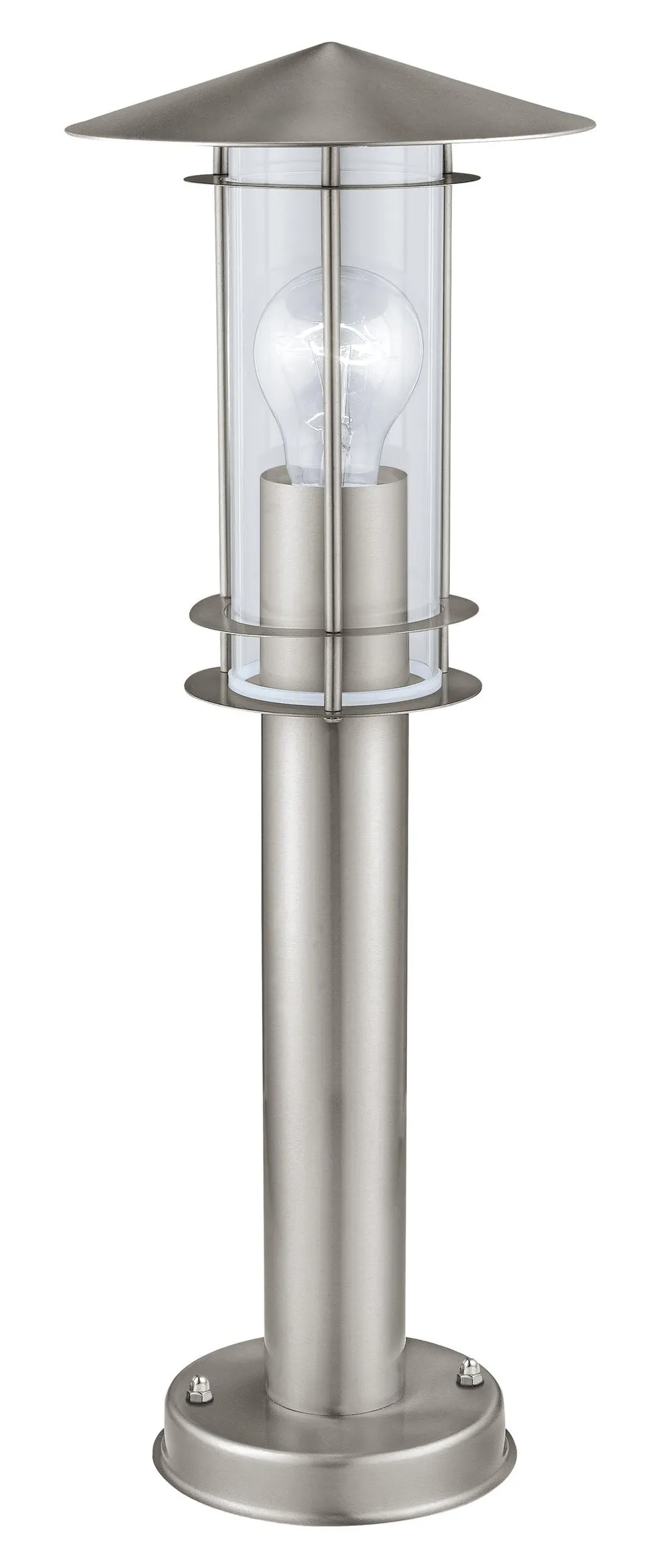 eglo-lisio-au-en-wegelampe-50-cm-e27-ip44-edelstahl-silber-glas-transparent image 1