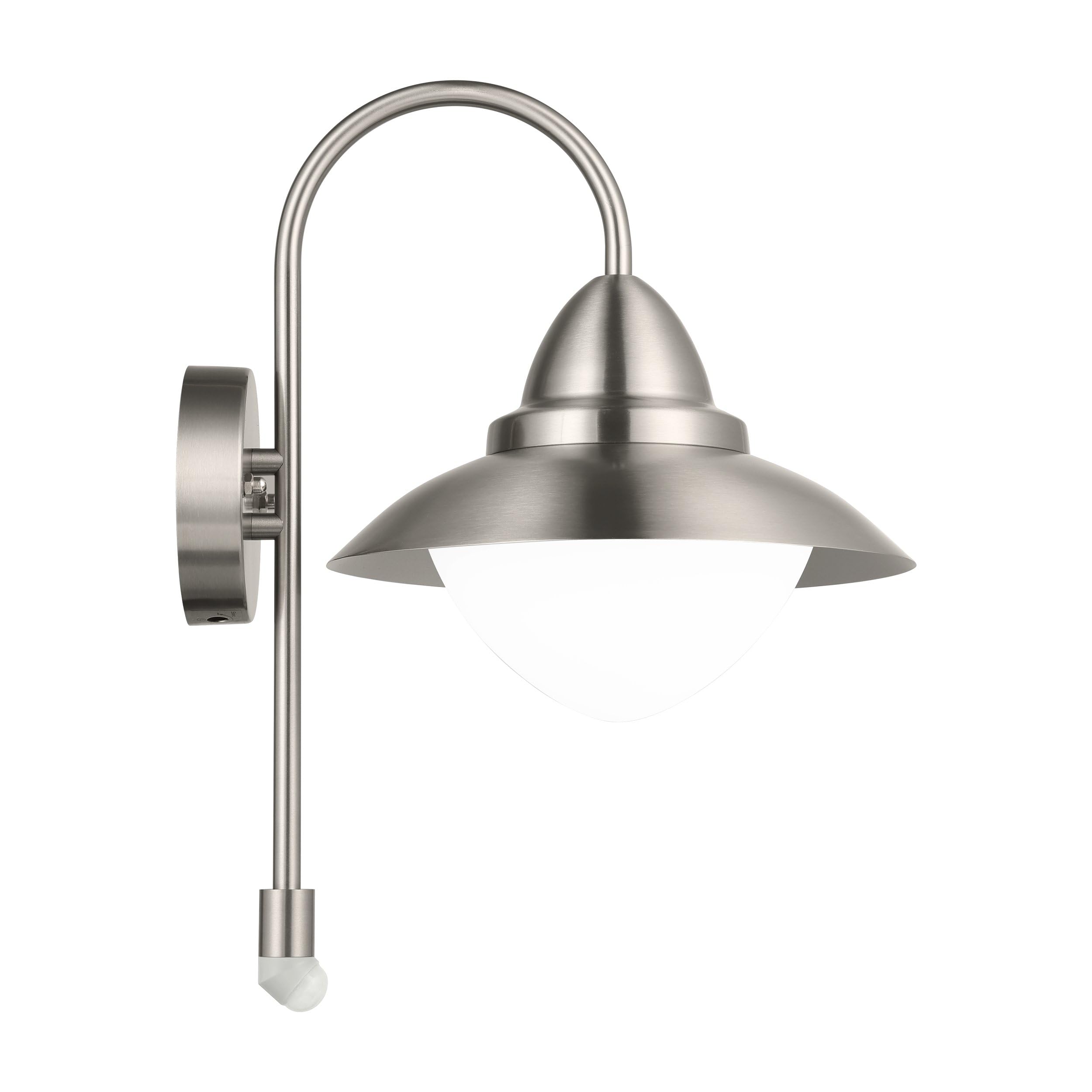 eglo-sidney-au-en-wandlampe-mit-bewegungsmelder-edelstahl-ip44-e27 image 2