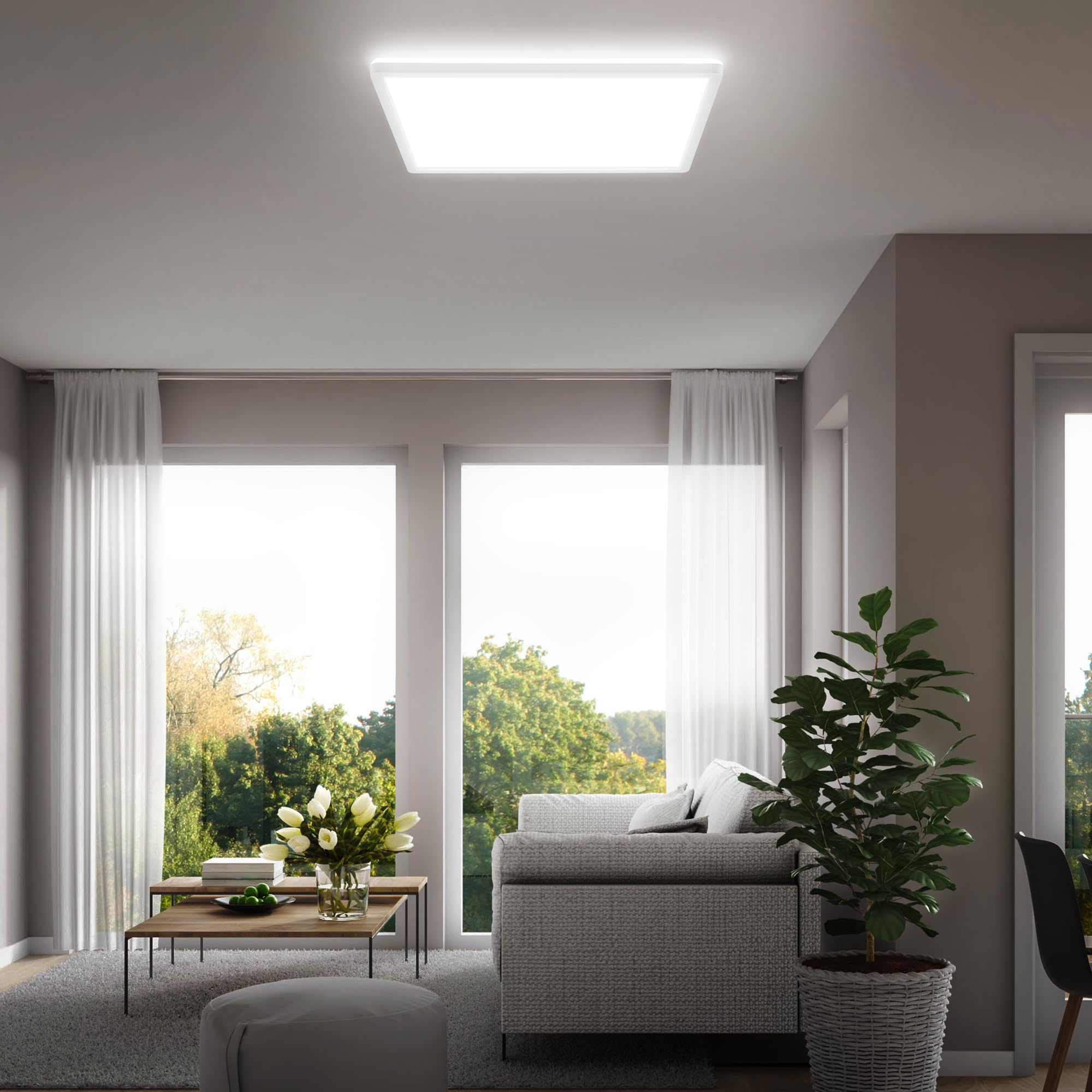 b-k-licht-led-panel-deckenleuchte-eckig-42x42-cm-wei-mit-hintergrundlicht image 7