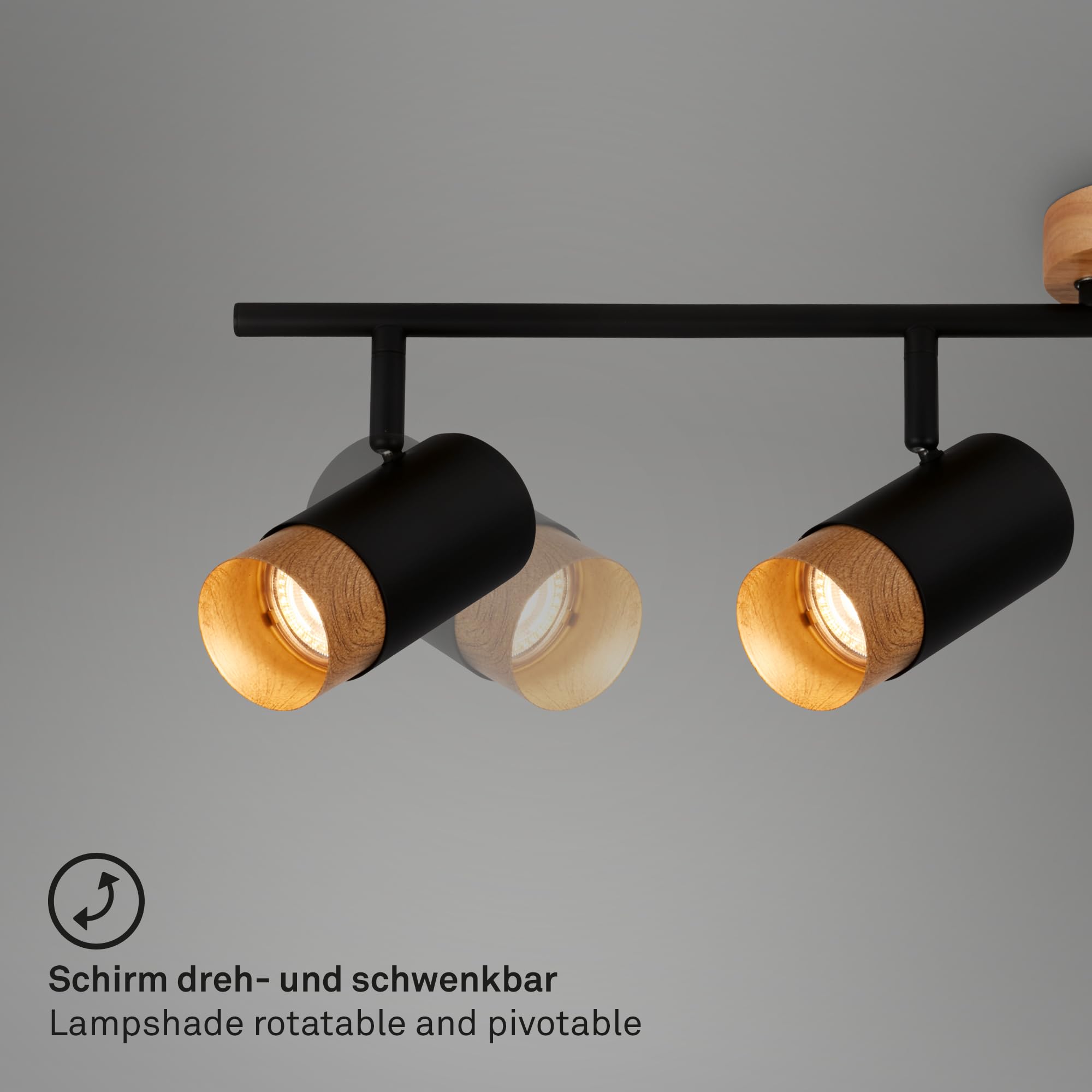 briloner-deckenleuchte-4-flammig-schwenkbar-gu10-holz-schwarz-760x90x150-mm image 3