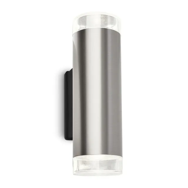 briloner-led-wandleuchte-aussen-up-and-downlight-gu10-silber-ip44-4000k image 1
