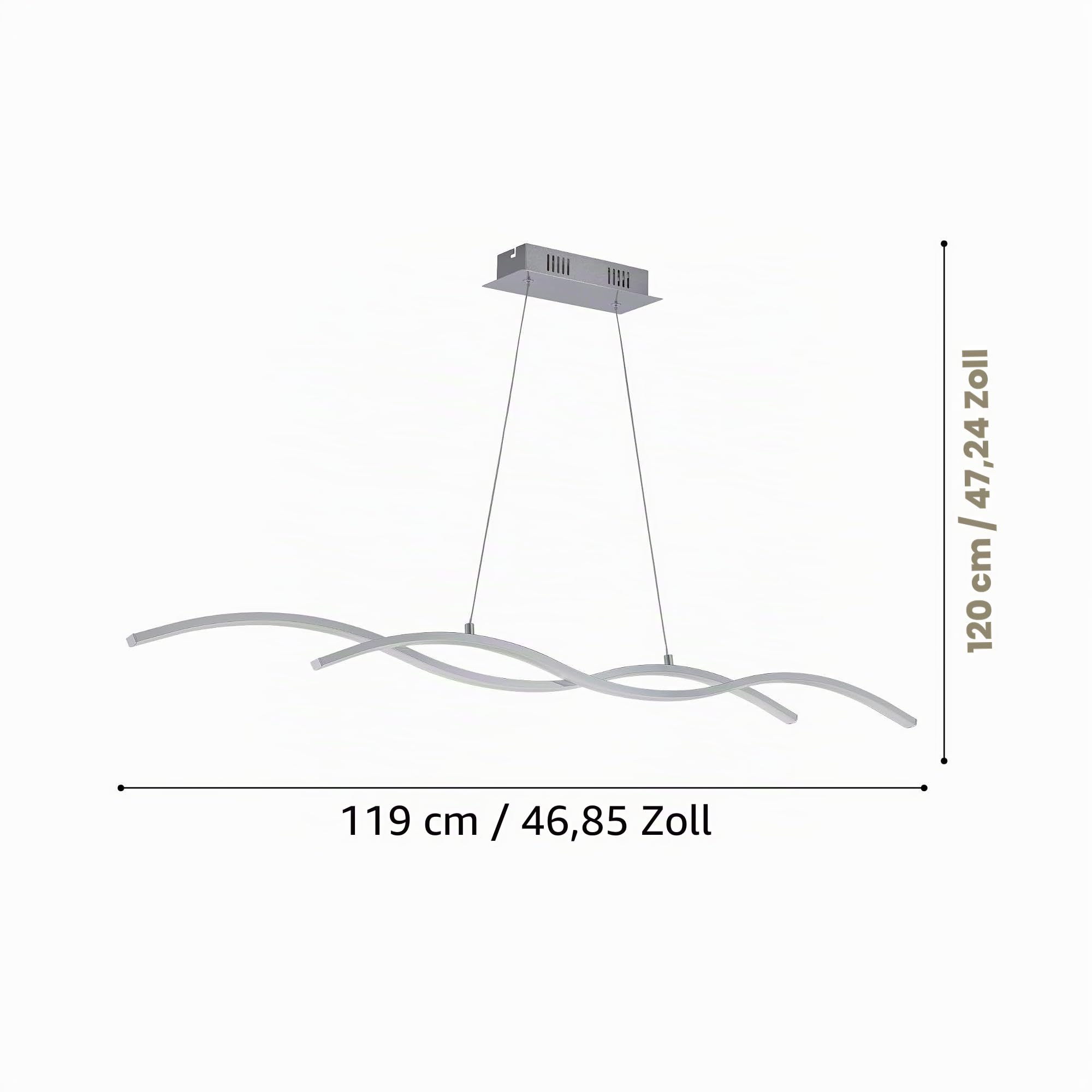 eglo-lasana-2-led-pendellampe-120cm-chrom-wei-2x14w image 6