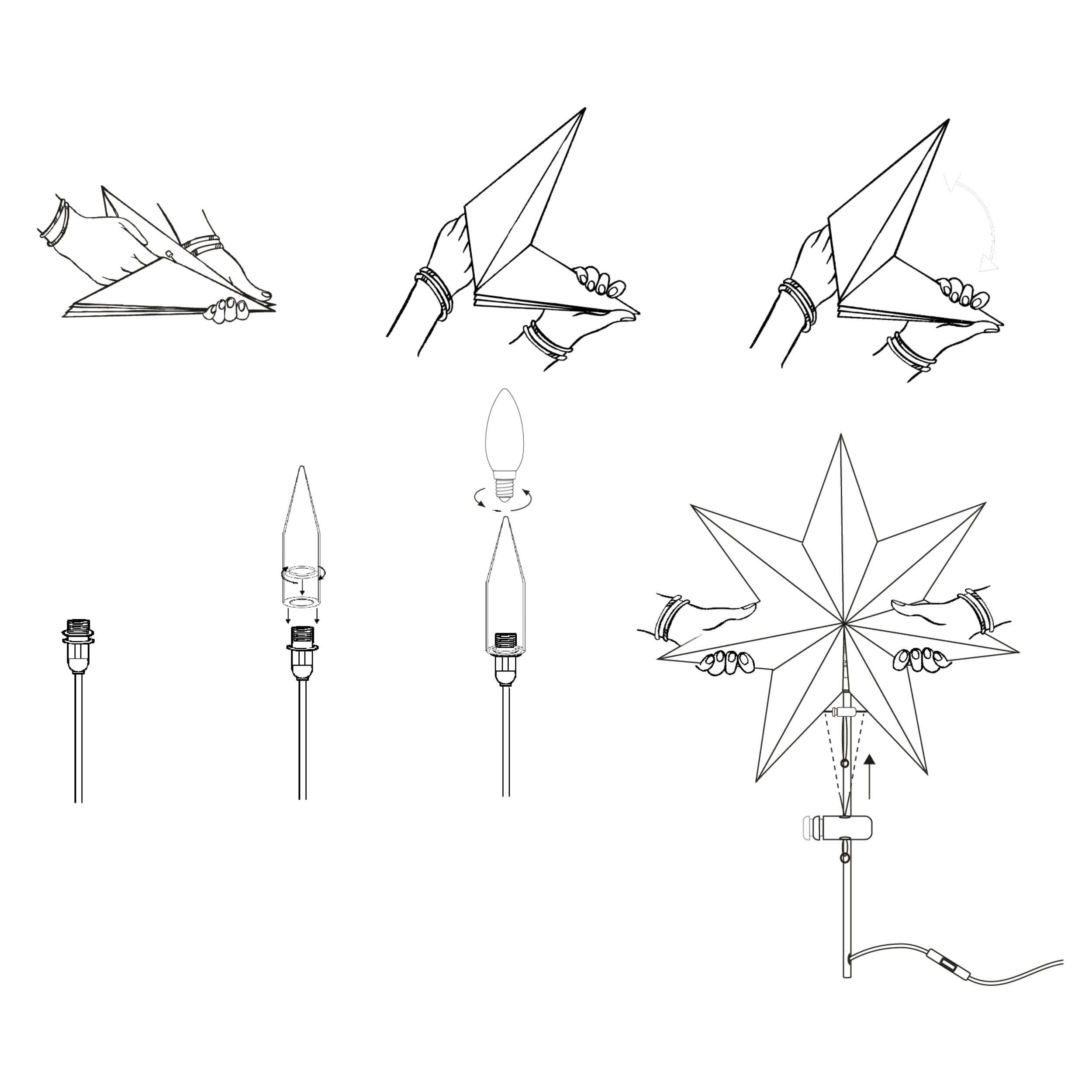 eglo-weihnachtsstern-tischleuchte-55-cm-wei-e14 image 6