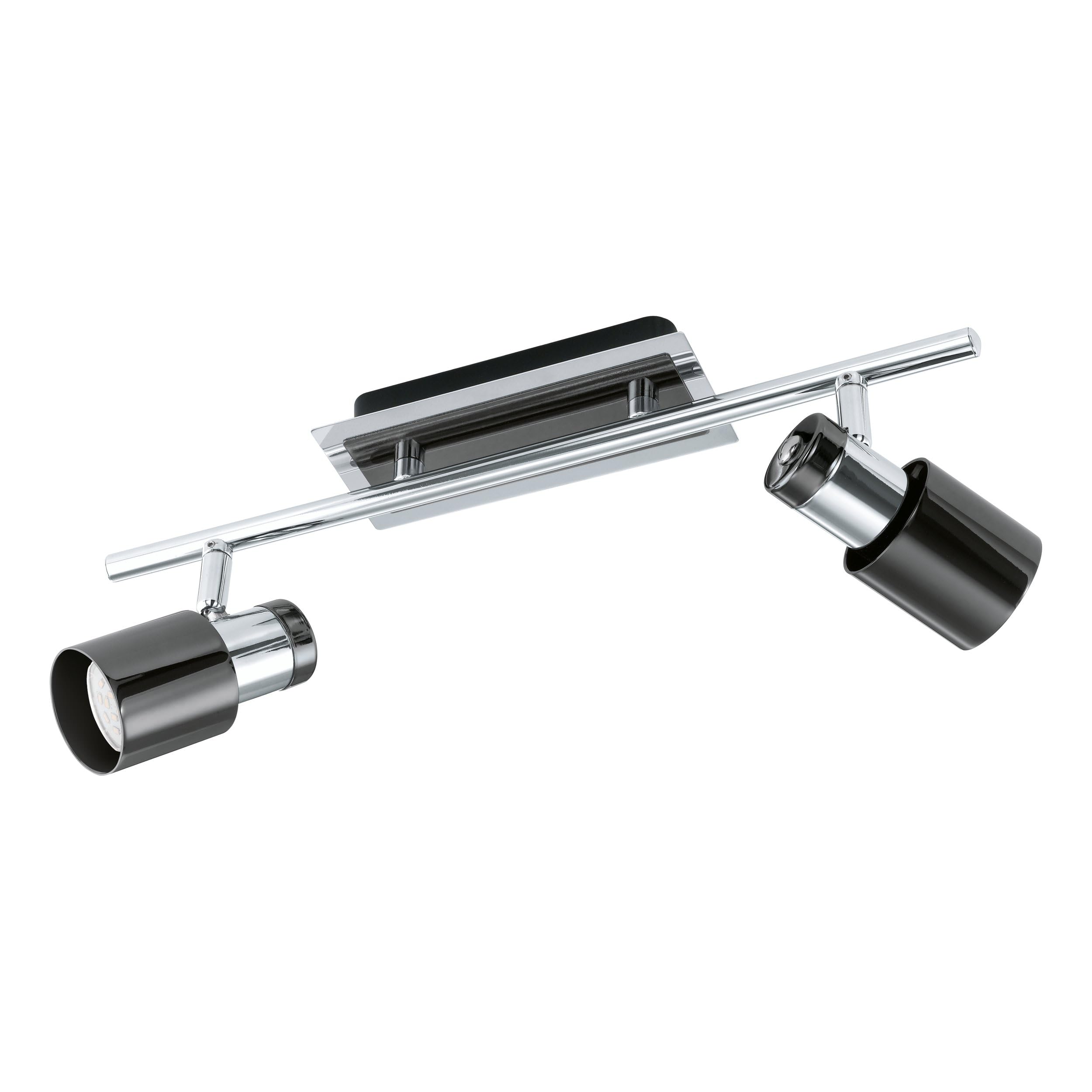 eglo-davida-1-deckenleuchte-2-flammig-deckenspot-chrom-nickel-nero-inkl-gu10-led image 1