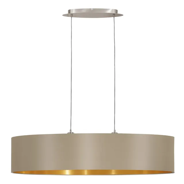 eglo-maserlo-pendellampe-2-flammig-oval-taupe-gold-e27-l-100-cm image 1