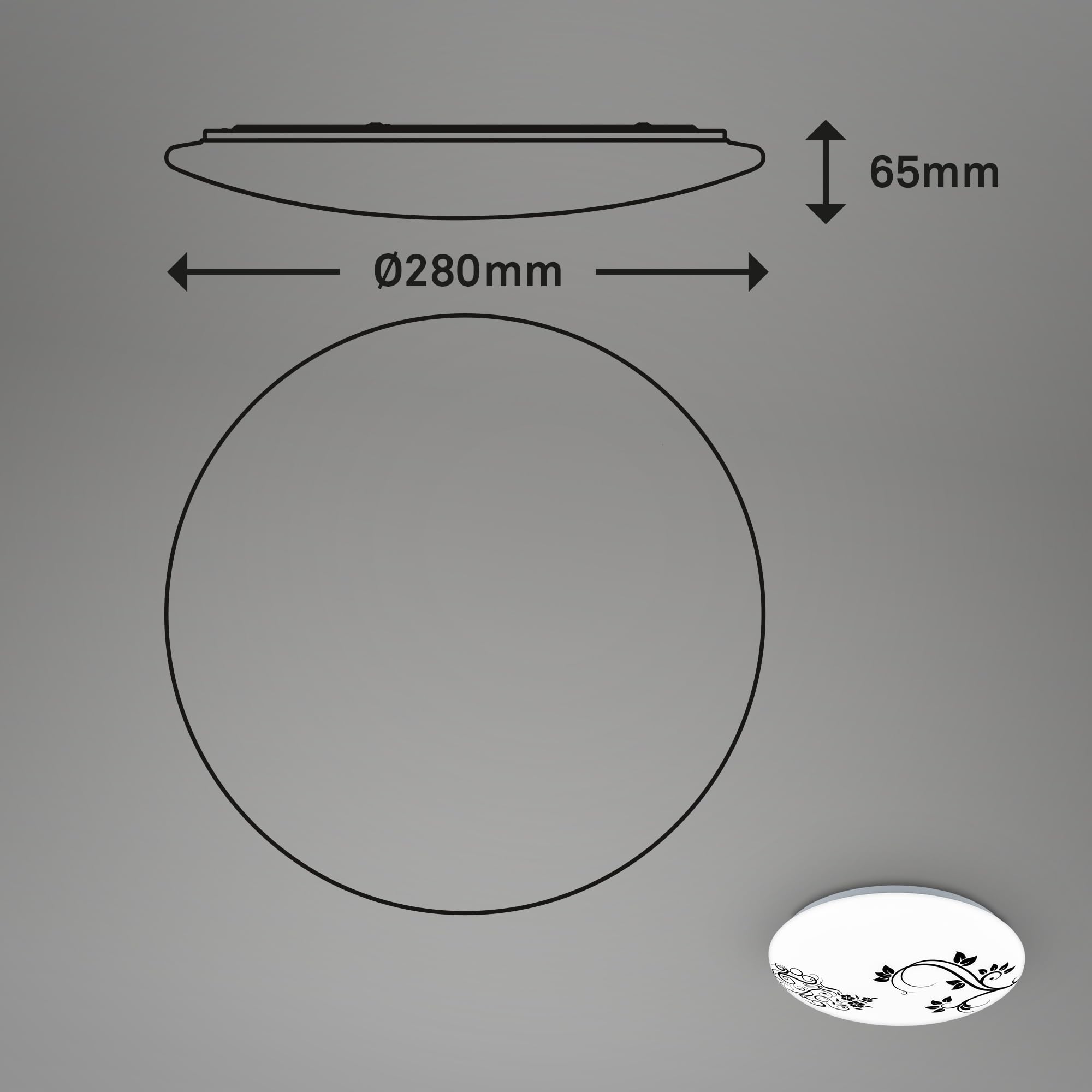 briloner-led-deckenleuchte-floral-28-cm-neutralwei-12w-1300lm image 6
