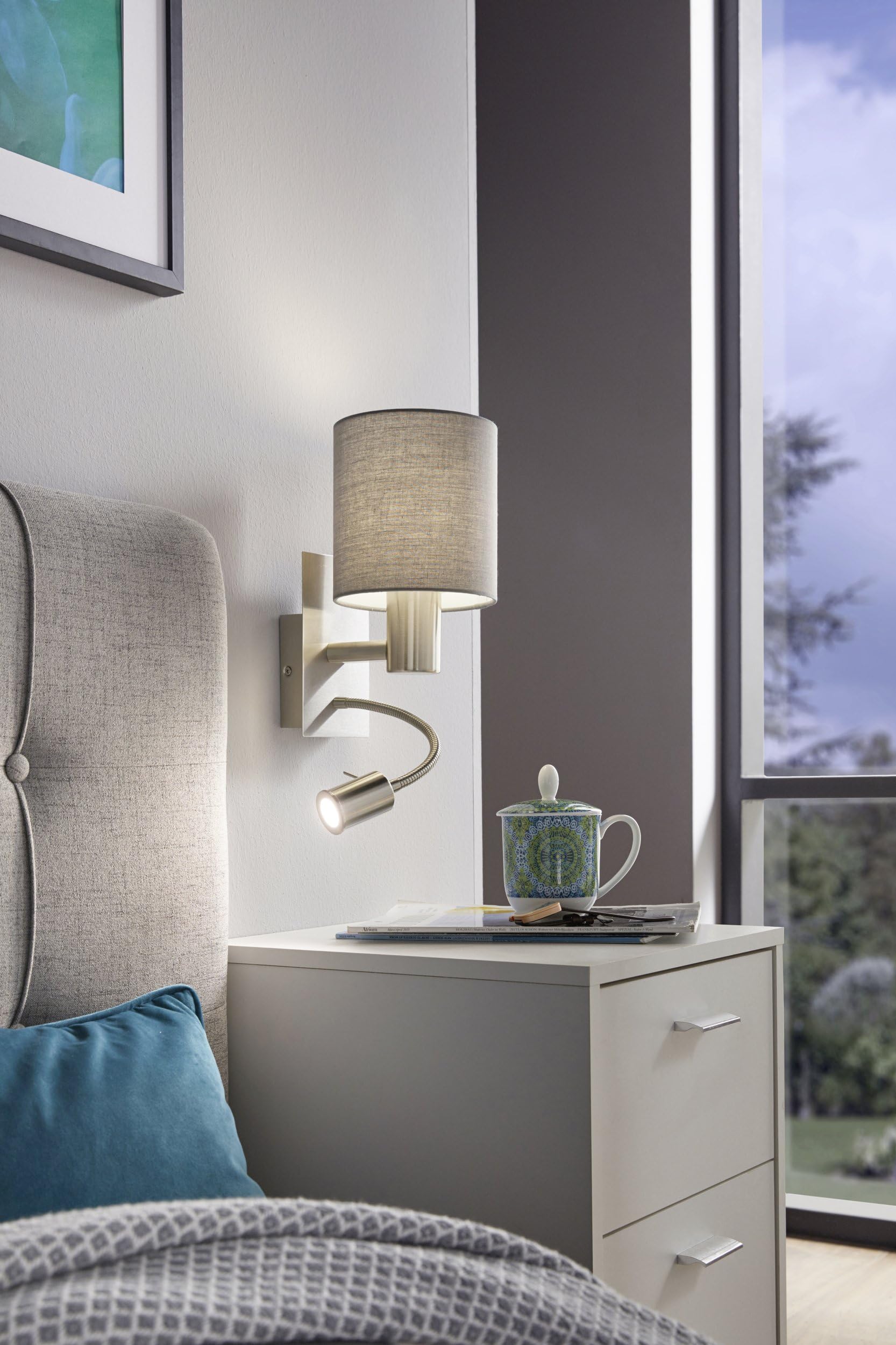 eglo-pasteri-wandlampe-2-flammig-textil-wandleuchte-grau-nickel-matt-mit-led-les image 4