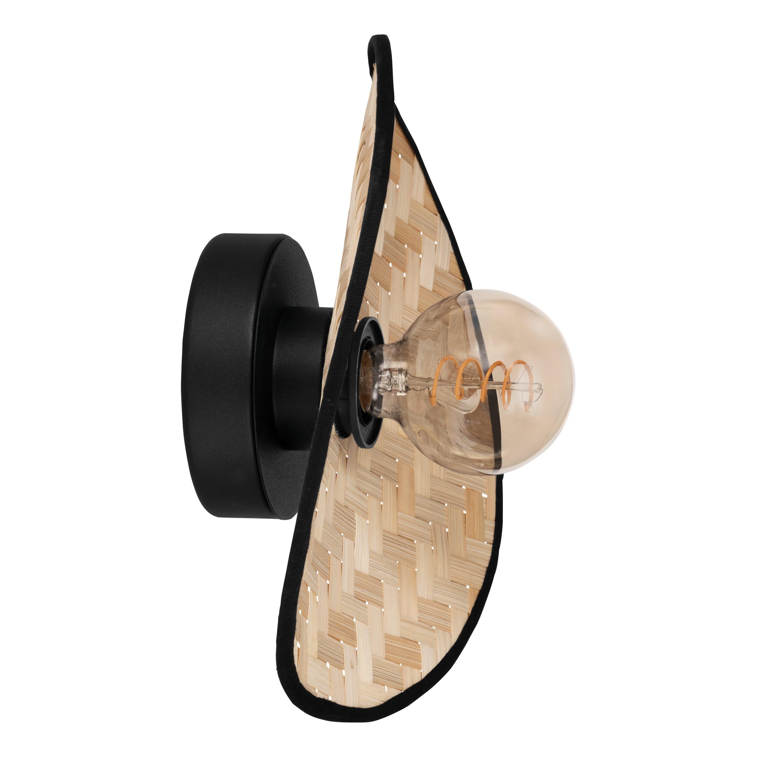 eglo-marywell-deckenleuchte-korb-japan-stil-50-x-34-5-cm-schwarz-mit-bambus-natu image 4