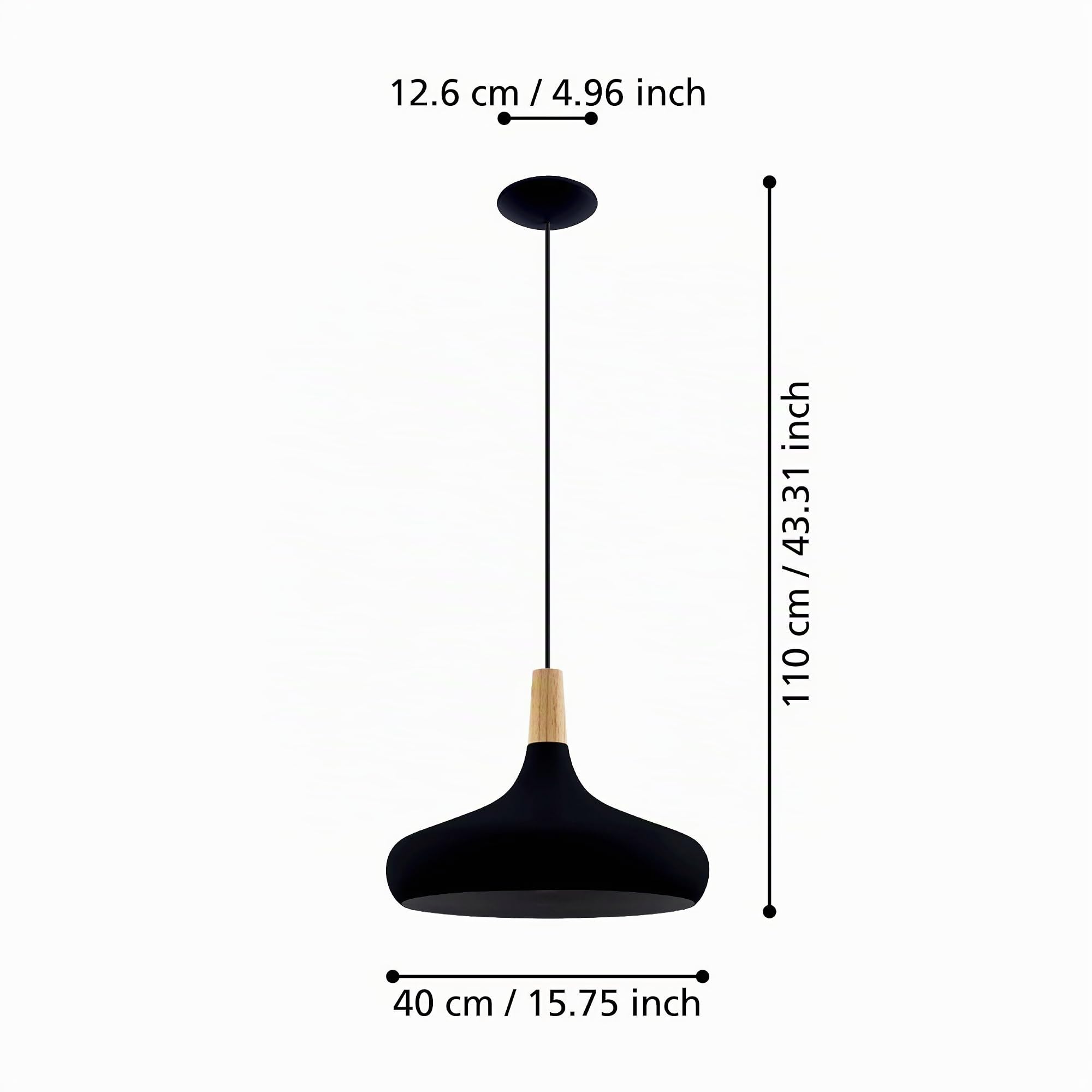 eglo-sabinar-pendelleuchte-esstischleuchte-metall-schwarz-holz-natur-e27-40-cm image 3