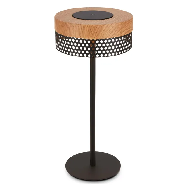briloner-led-tischlampe-kabellos-ip44-touch-dimmbar-schwarz-holz-16x35-cm image 1