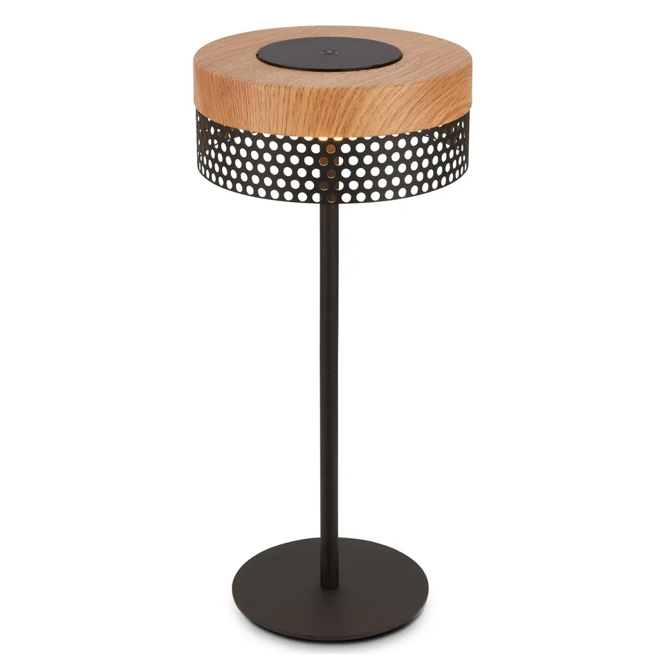 briloner-led-tischlampe-kabellos-ip44-touch-dimmbar-schwarz-holz-16x35-cm image 1