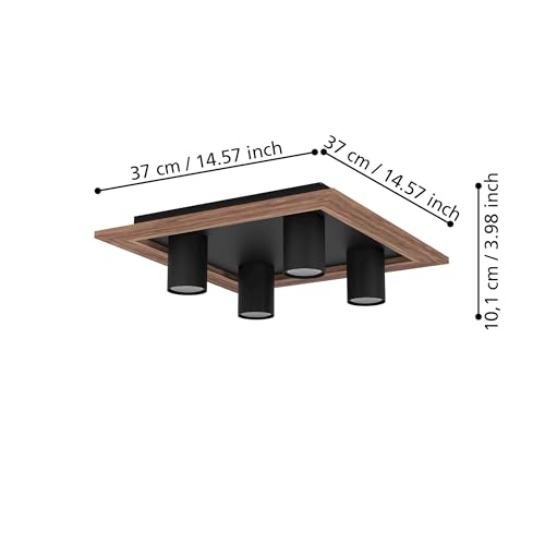 eglo-valcasotto-led-deckenleuchte-4-flammig-37x37-cm-schwarz-holz-gu10-warmwei image 8