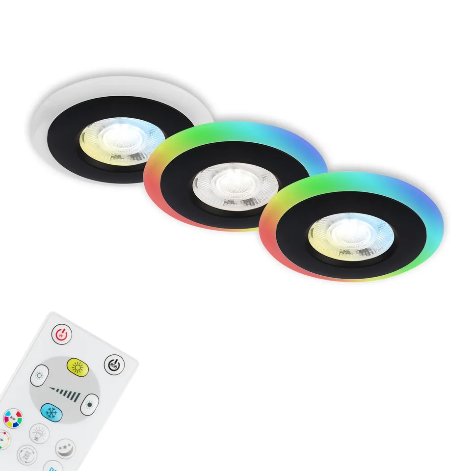 briloner-led-einbauleuchten-3er-set-rgb-cct-ip44-schwarz-84-mm-f-rs-bad image 1