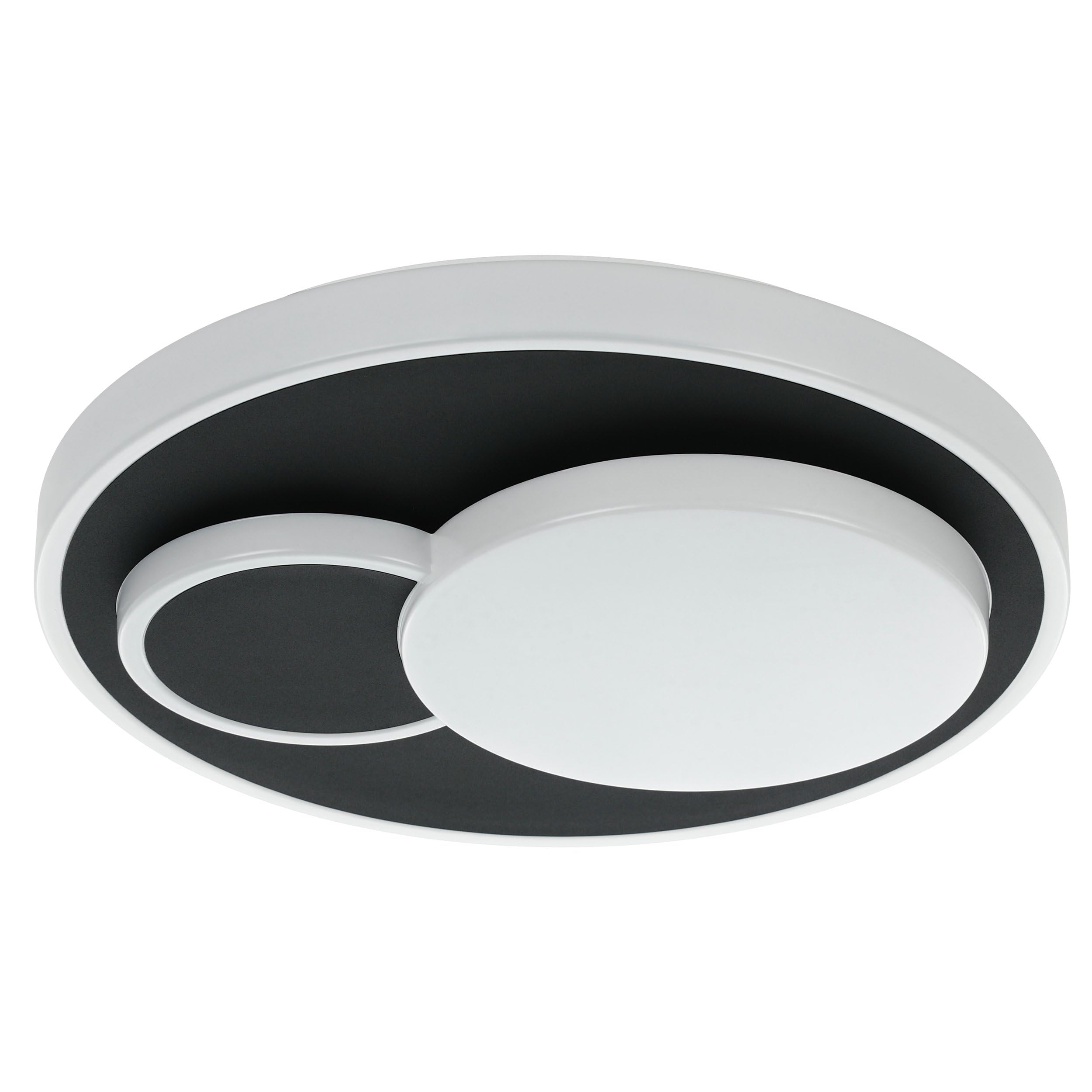 eglo-lepreso-led-deckenleuchte-rund-38-5-cm-schwarz-wei-2300-lm image 1