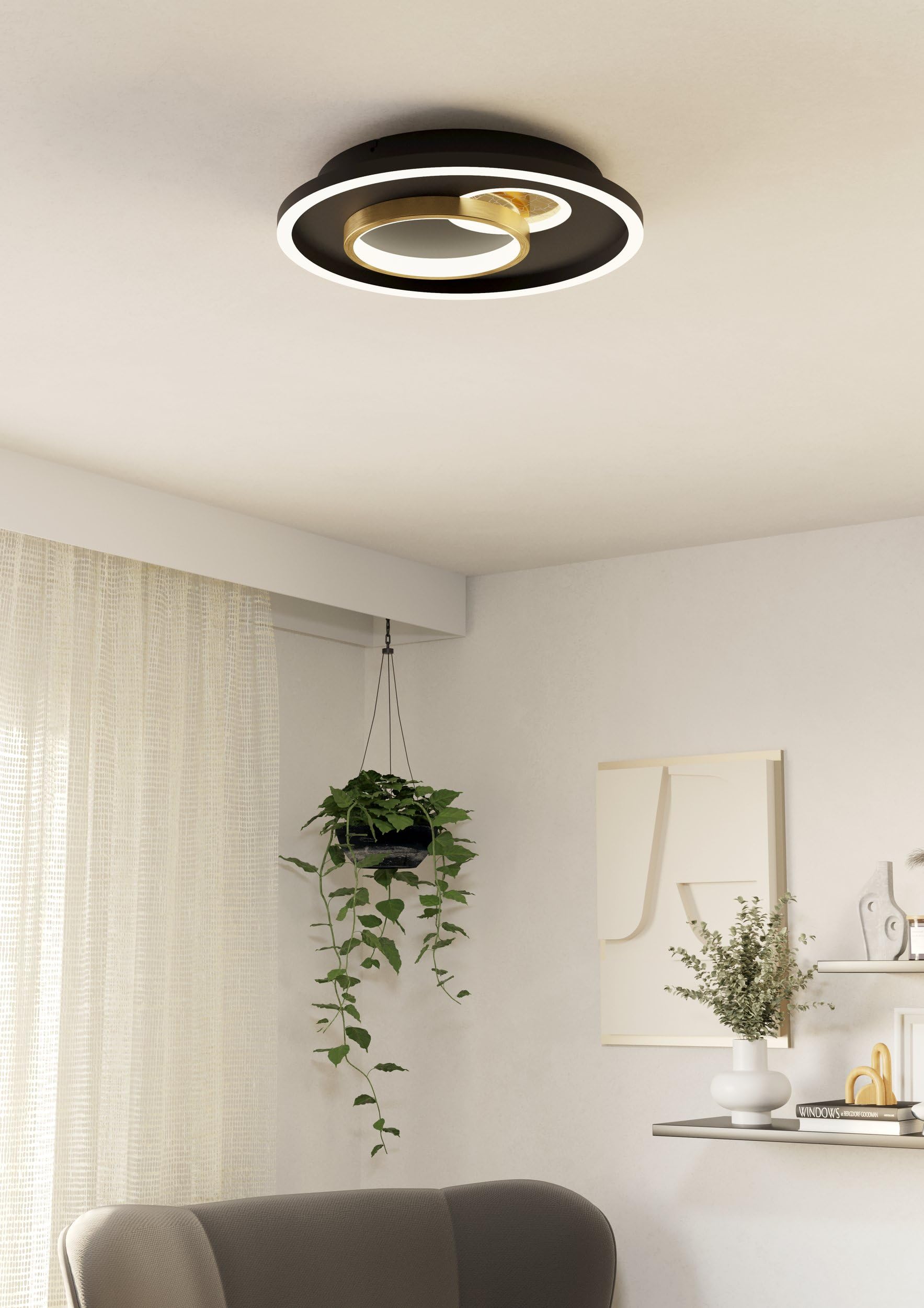 eglo-tiriolo-led-deckenleuchte-38-cm-schwarz-gold-neutralwei image 3