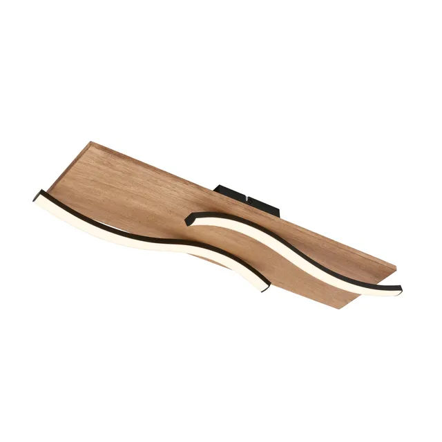 briloner-led-deckenlampe-vintage-wellenform-55cm-22w-1920lm-3000k-schwarz-holz image 1