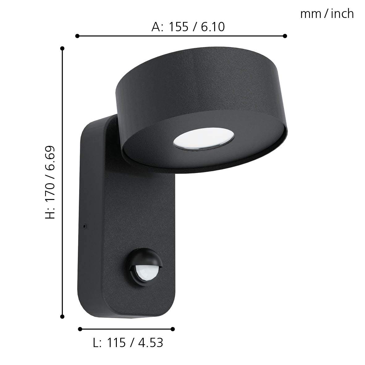 eglo-palosco-led-au-enwandleuchte-mit-bewegungsmelder-ip44-schwarz image 7