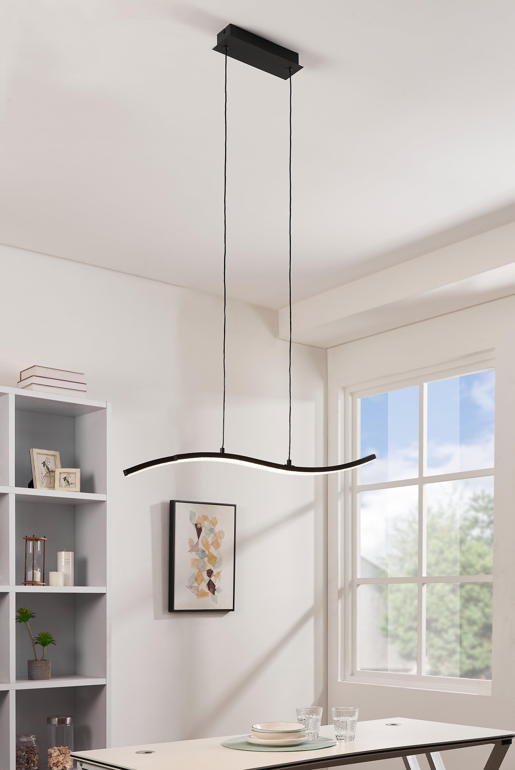 eglo-lejias-led-pendelleuchte-mit-kristall-schwarz-transparent-78-cm image 2