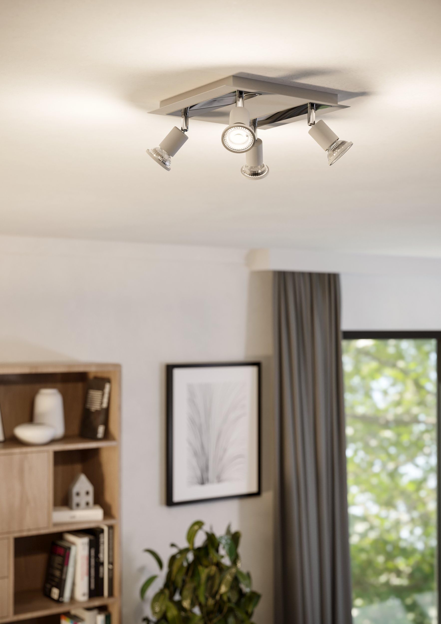 eglo-sarria-led-deckenleuchte-4-flammig-deckenspot-aus-metall-in-wei-chrom-mit-g image 3
