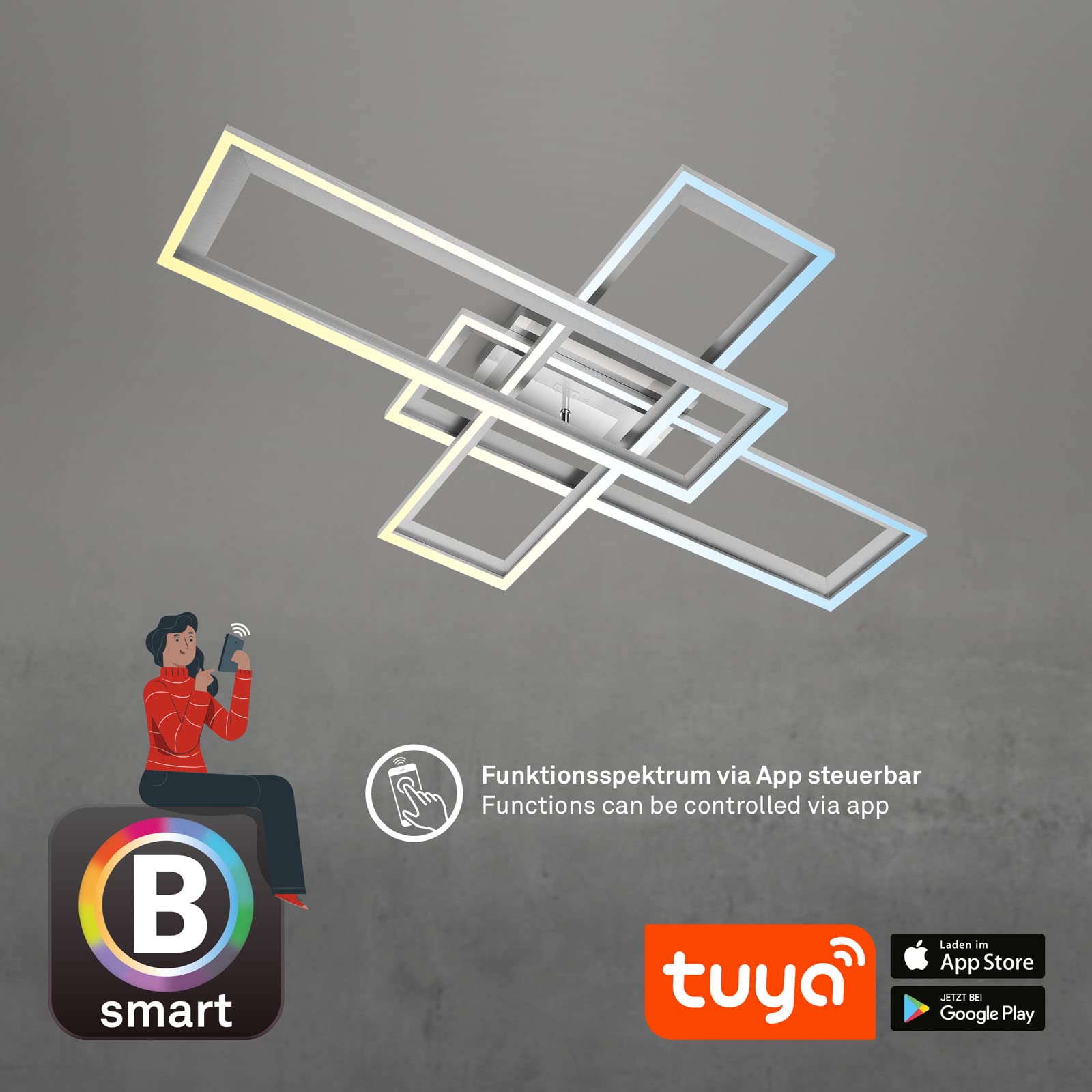 briloner-smart-home-led-deckenleuchte-alexa-wifi-dimmbar-alu-104x71x10-cm image 7