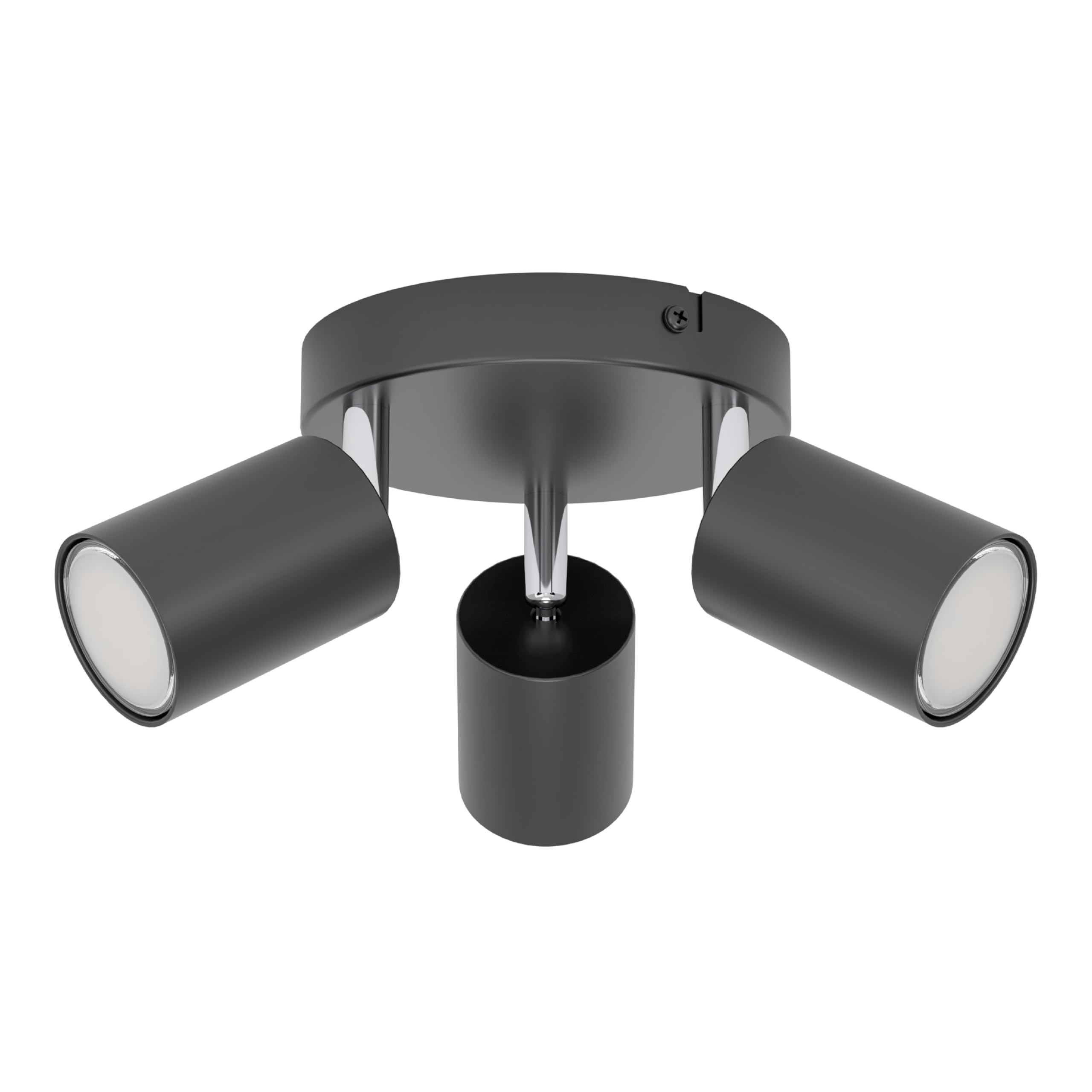 eglo-reciso-e-deckenlampe-3-flammig-spot-deckenstrahler-schwarz-gu10 image 1