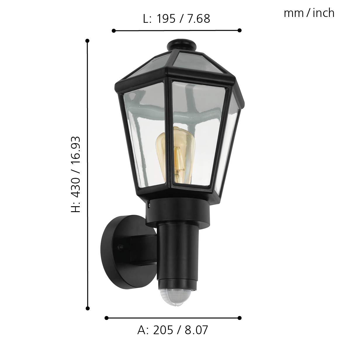 eglo-manerbio-au-en-wandleuchte-e27-mit-bewegungsmelder-ip44-schwarz image 3
