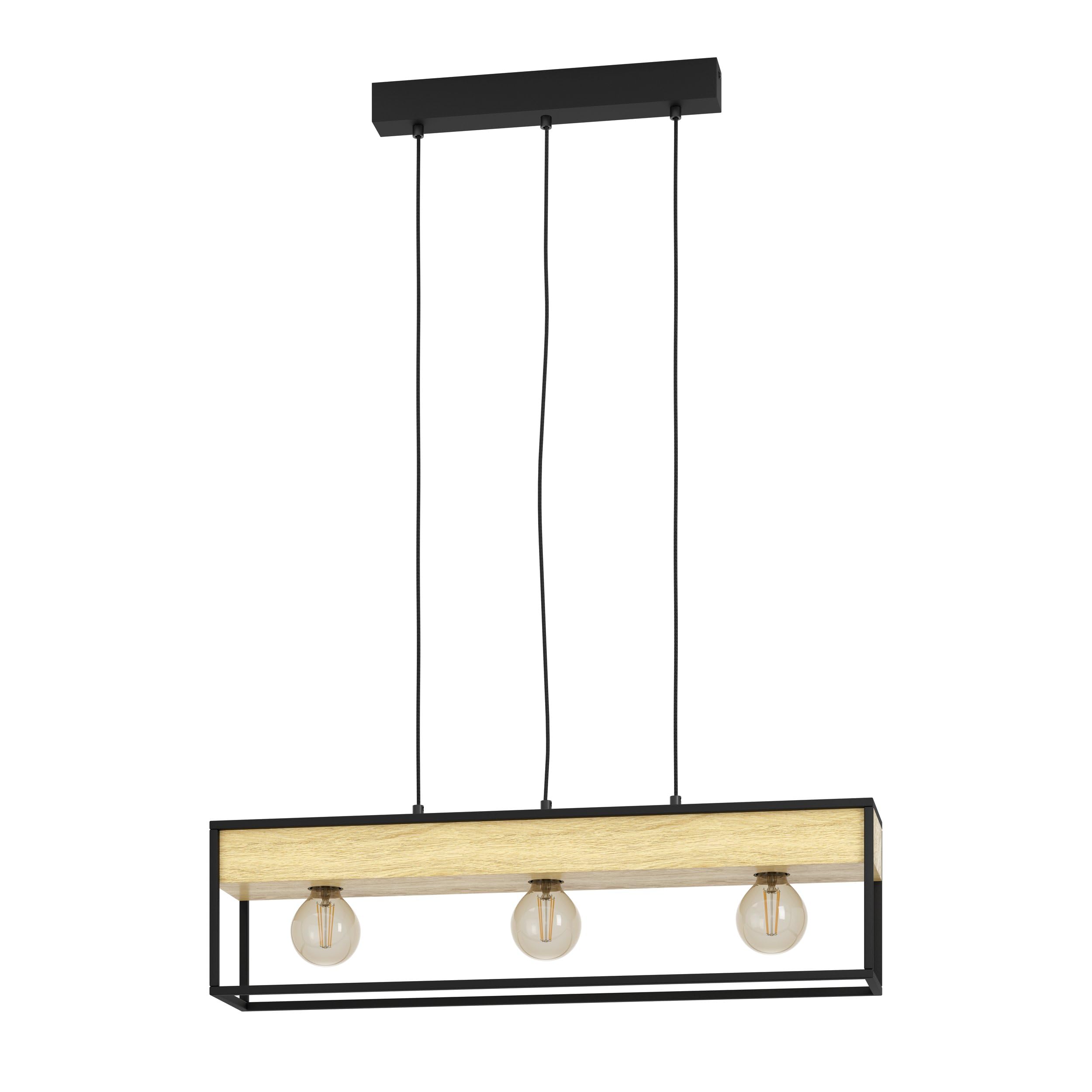 eglo-libertad-3-flammige-deckenleuchte-schwarz-mit-naturholz-e27 image 6