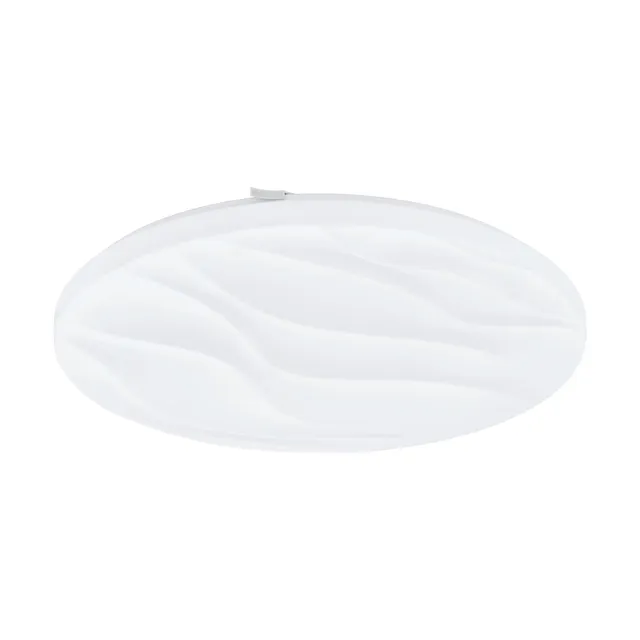 eglo-benariba-led-deckenleuchte-rund-55-cm-wei-wellen-dekor image 1