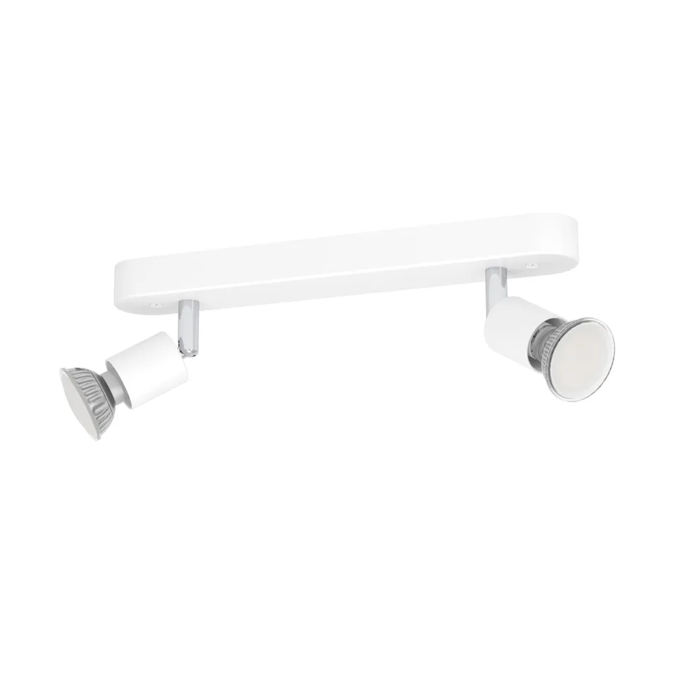 eglo-stecci-e-deckenlampe-2-flammig-spotbalken-wei-30-cm-gu10 image 1