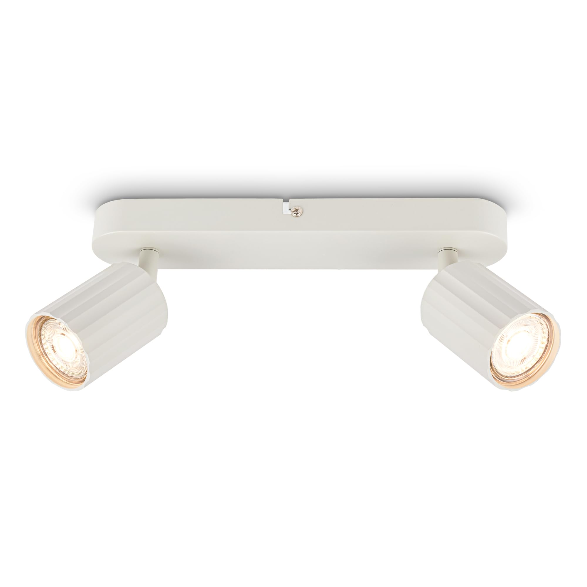 briloner-deckenstrahler-riffle-2-flammig-gu10-schwenkbar-28-cm-altwei image 1