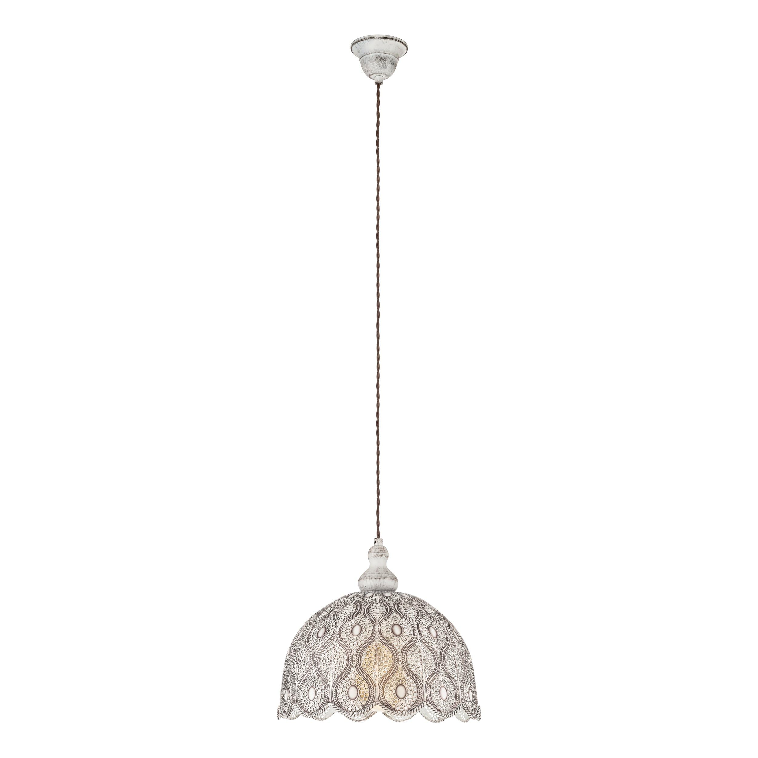 eglo-talbot-2-pendelleuchte-vintage-orientalisch-29-5-cm-e27-wei-antik image 1