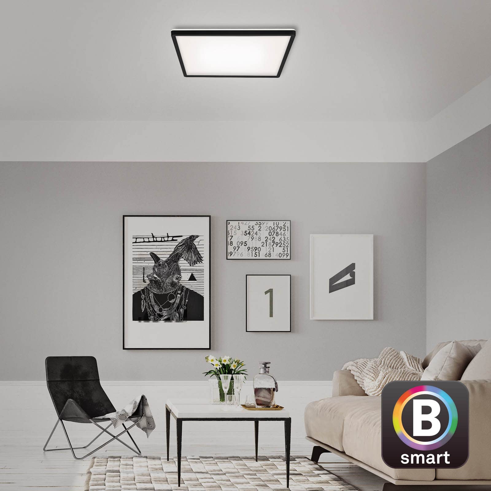 briloner-led-deckenlampe-smart-home-42x42cm-schwarz-cct-backlight image 8