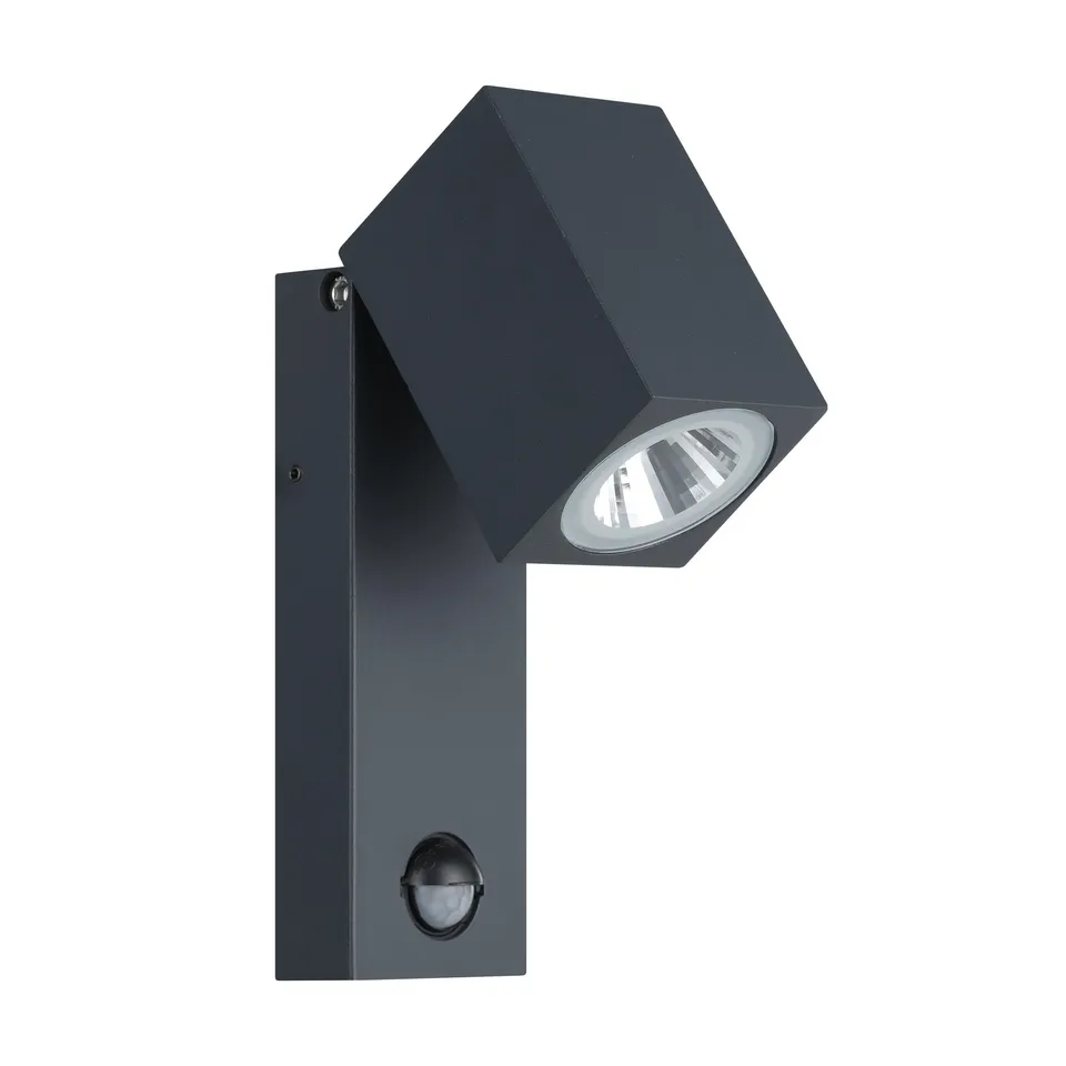 eglo-sakeda-led-au-en-wandleuchte-mit-bewegungsmelder-anthrazit-ip44 image 1