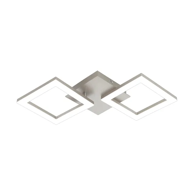 eglo-palmaves-2-led-deckenleuchte-2-flammig-47-cm-silber-wei image 1