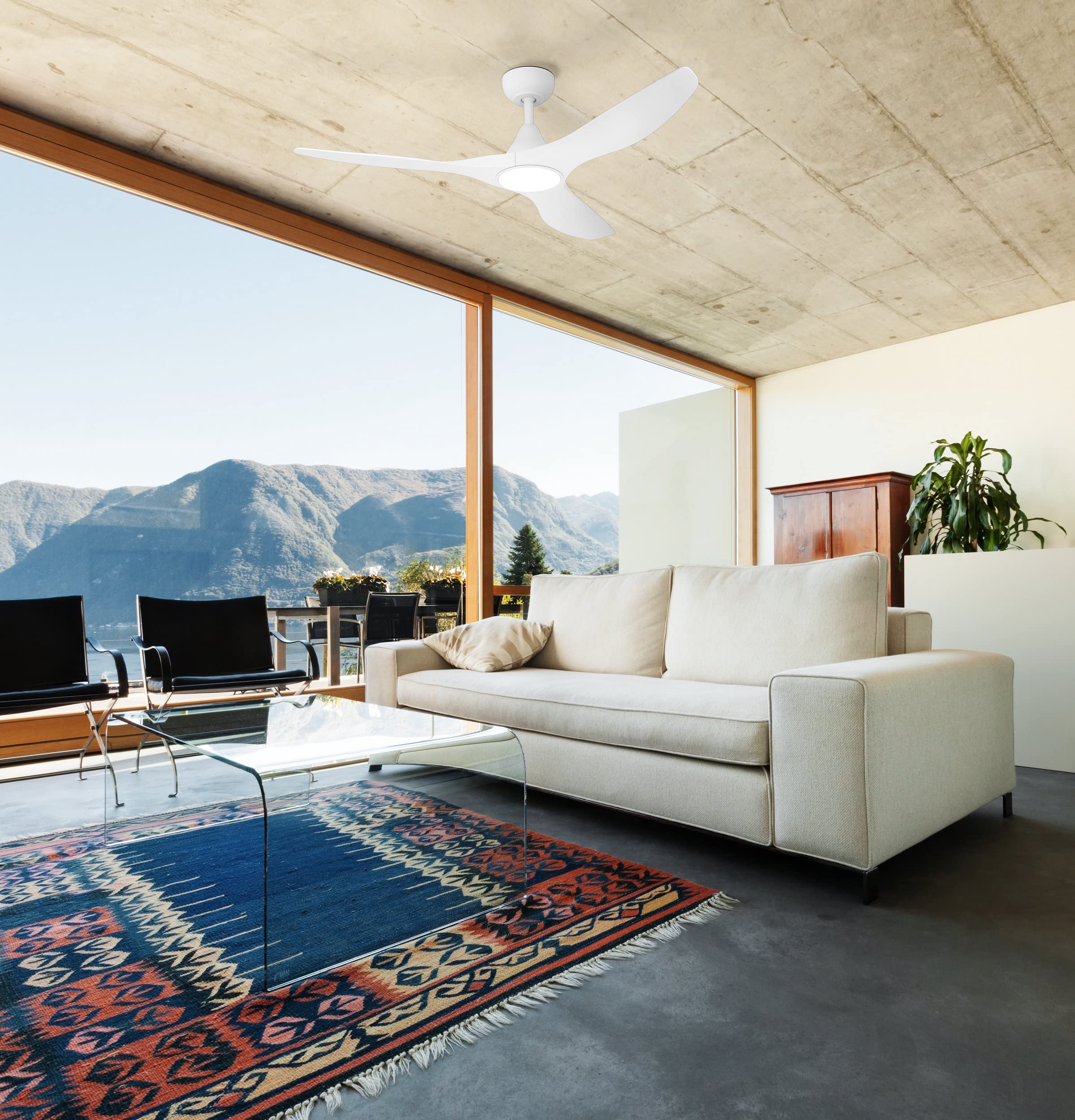 eglo-portsea-deckenventilator-132cm-mit-led-licht-und-fernbedienung-wei-matt image 7