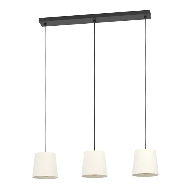 eglo-febres-h-ngelampe-3-flammig-boucl-wei-schwarz-e27-88-cm image 1