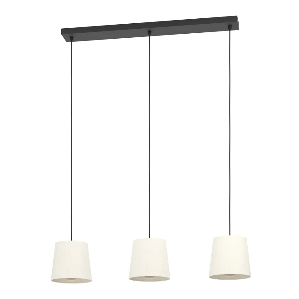 eglo-febres-h-ngelampe-3-flammig-boucl-wei-schwarz-e27-88-cm image 1