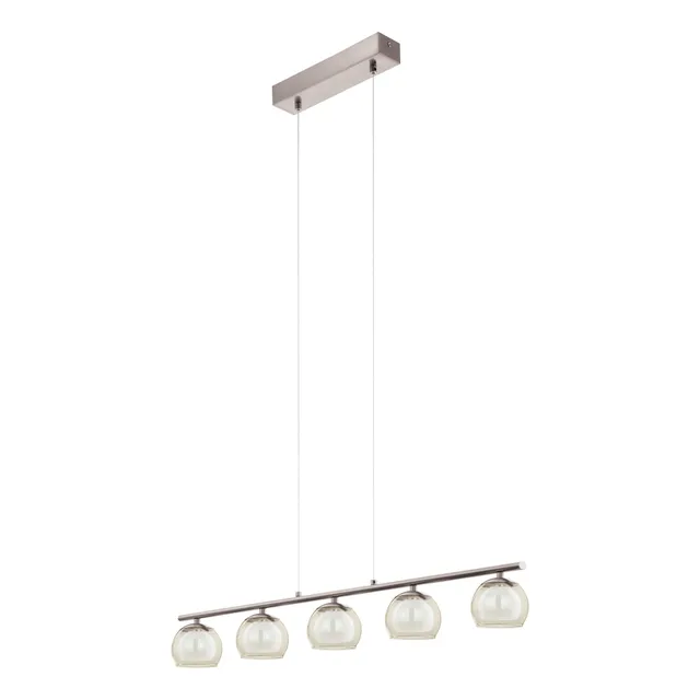 eglo-ascolese-led-pendelleuchte-5-flammig-nickel-matt-amber-90-cm image 1