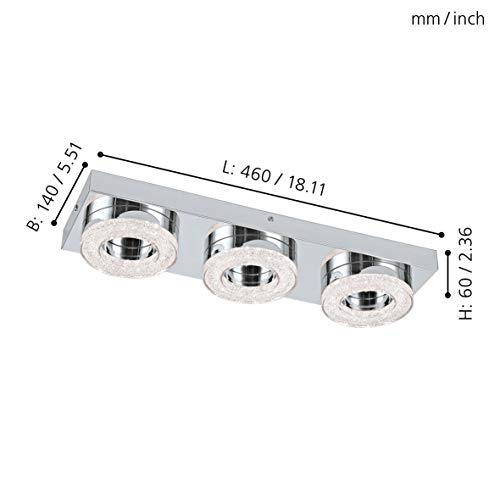 eglo-fradelo-led-deckenleuchte-3-flammig-chrom-kristall-46-cm image 8