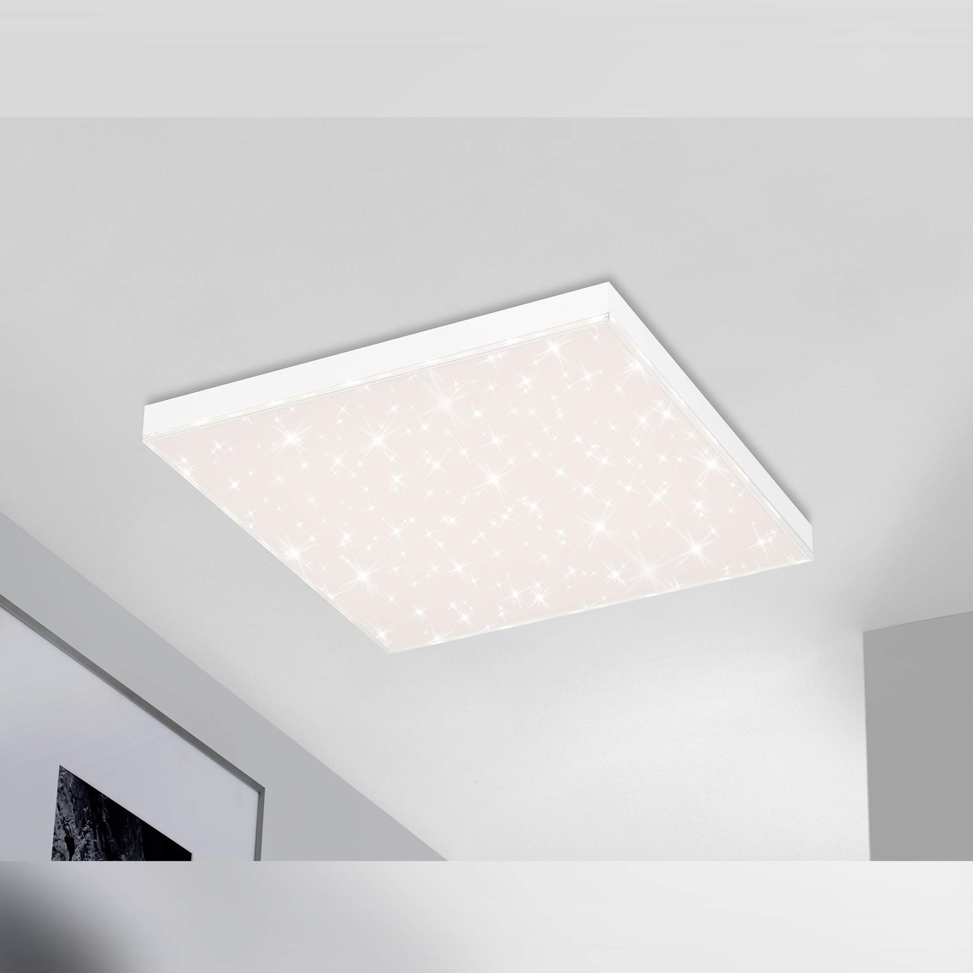 briloner-led-panel-45x45cm-dimmbar-deckenleuchte-mit-sternenhimmel-fernbedienung image 6