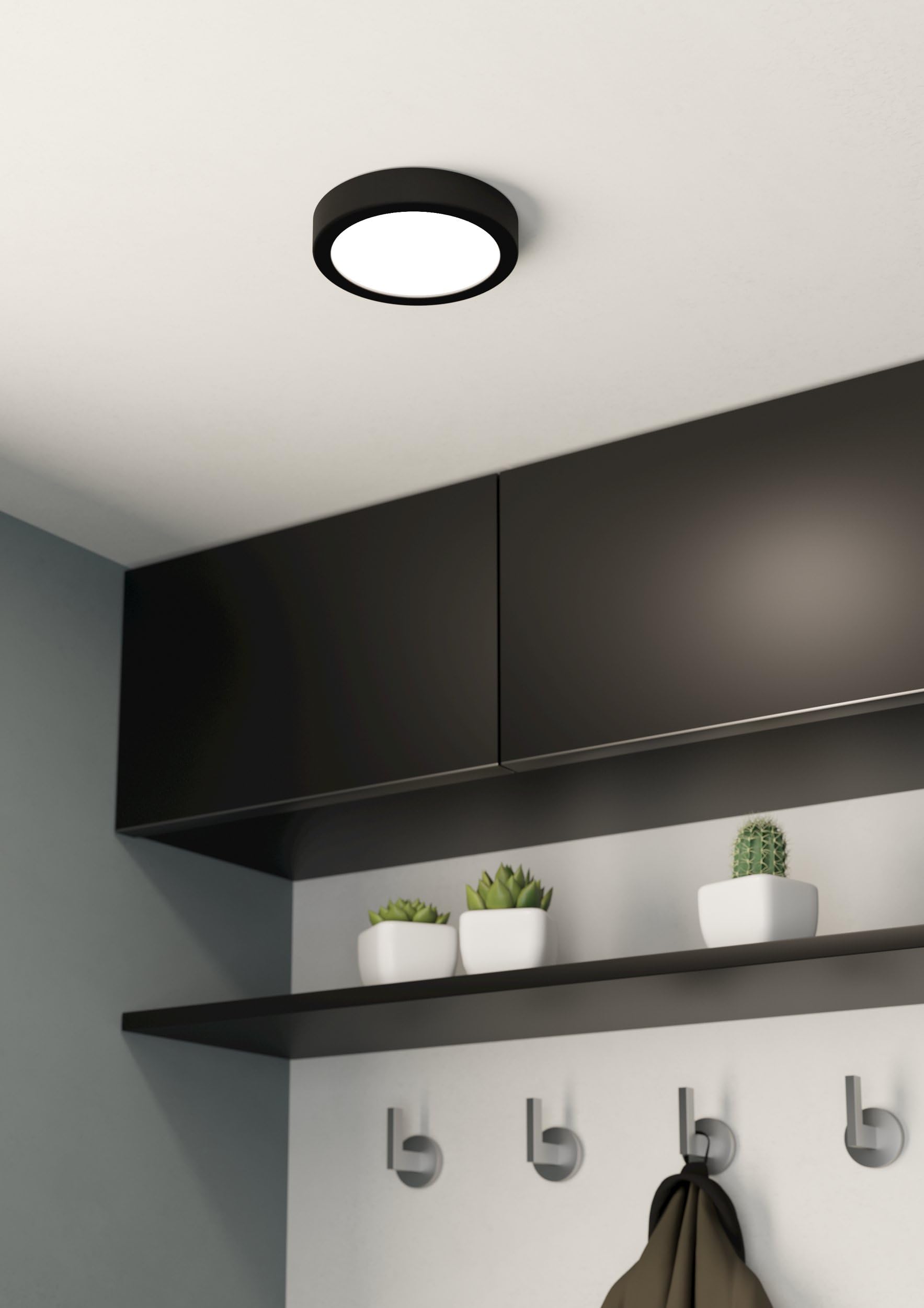 eglo-fueva-5-led-deckenleuchte-16-cm-aufbauleuchte-schwarz-wei-1200-lumen image 3