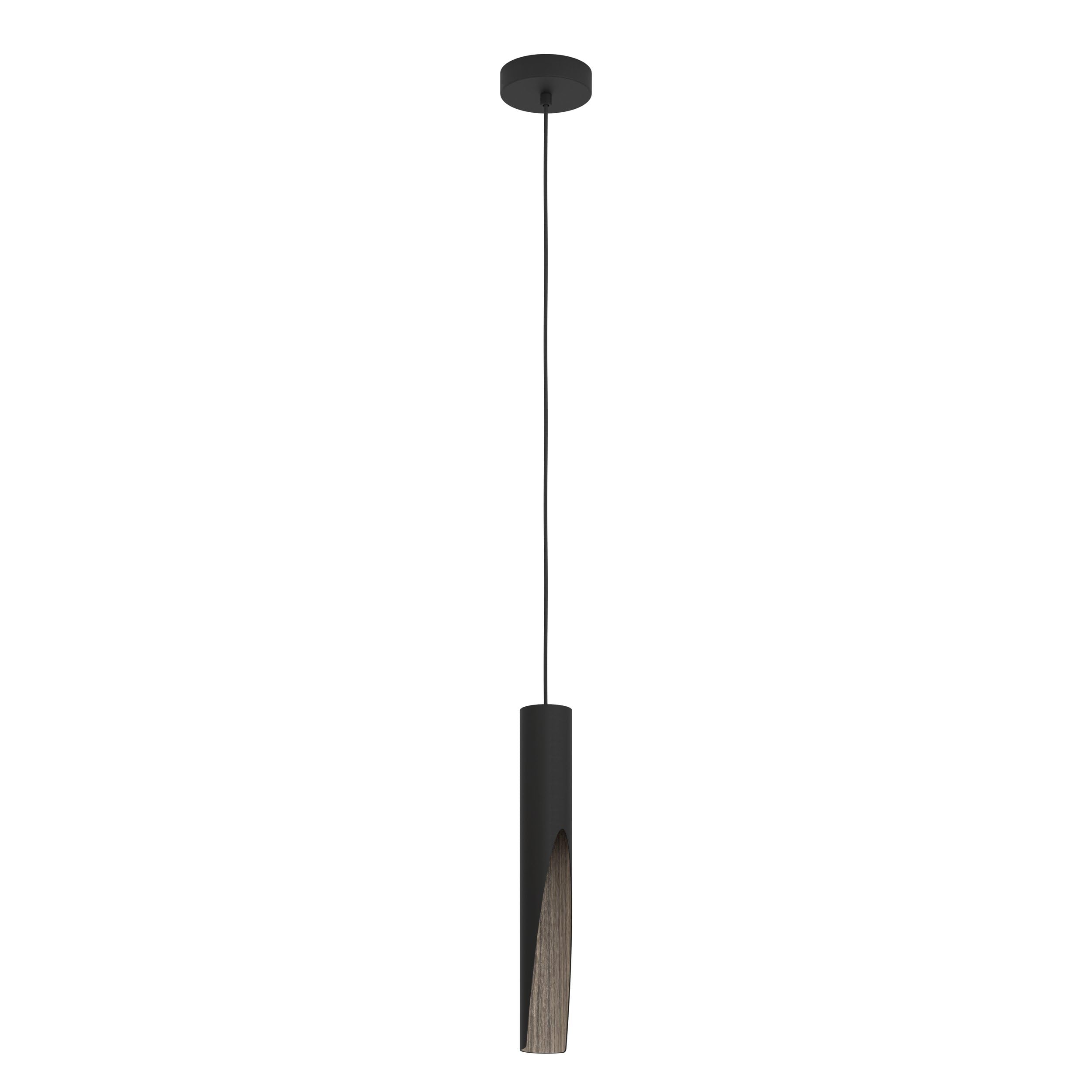 eglo-barbotto-led-pendelleuchte-schwarz-holzoptik-gu10-warmwei image 1
