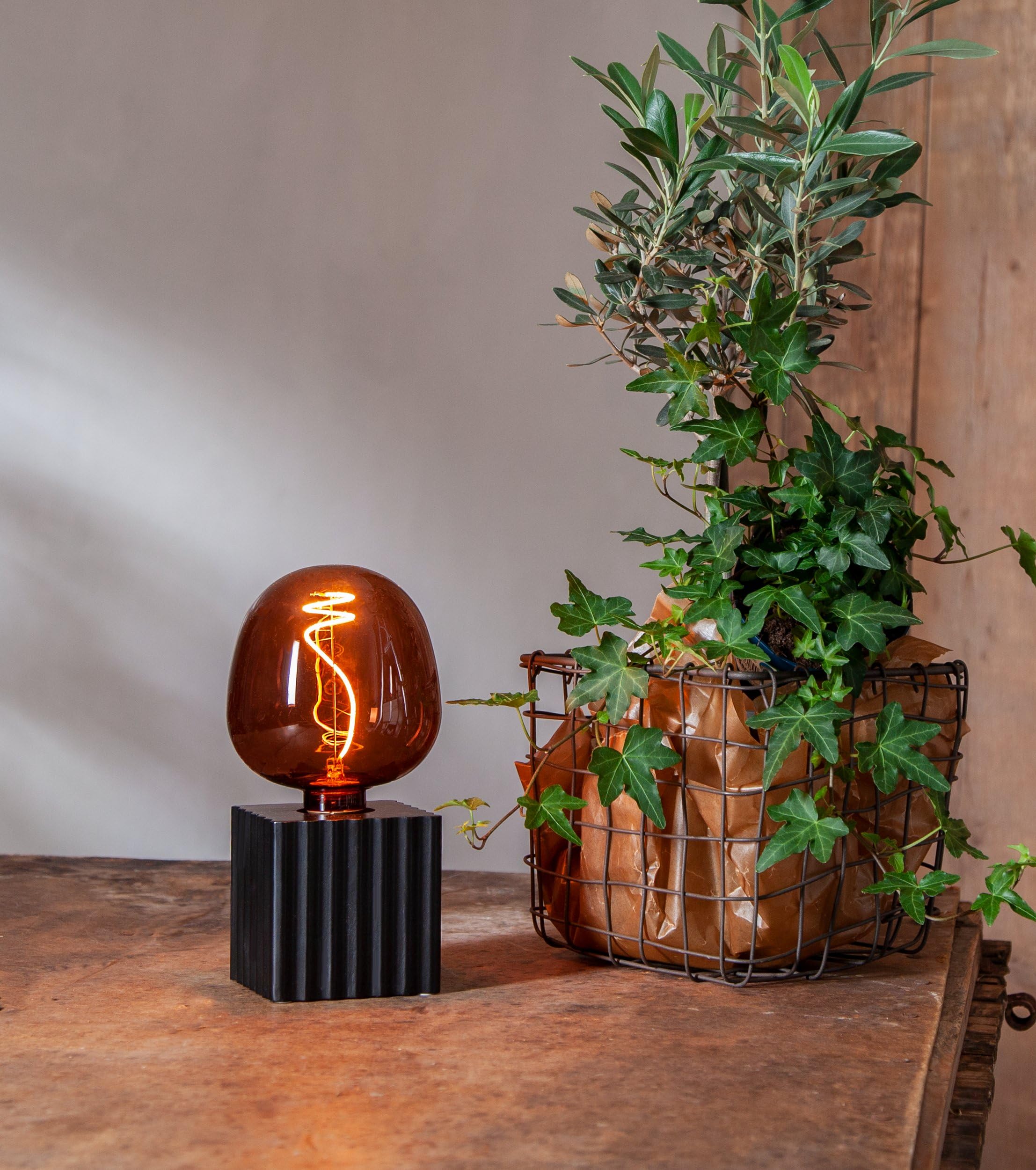 eglo-big-size-e27-spiral-led-retro-gl-hbirne-g125-cognac-dimmbar-4w image 5
