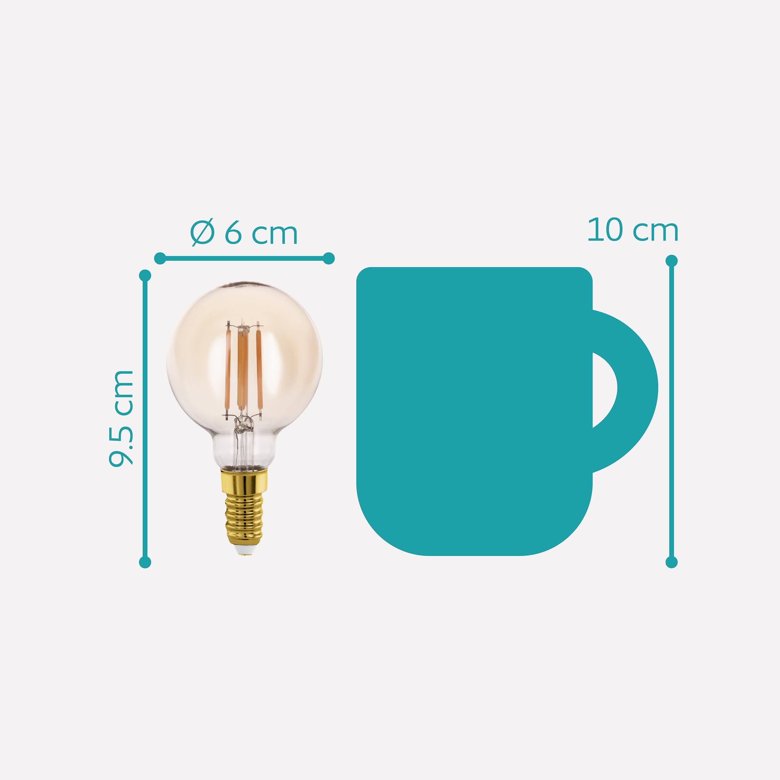 eglo-e14-led-vintage-globe-g60-amber-4-w-350-lm-2200-k-warmwei-6-cm image 6