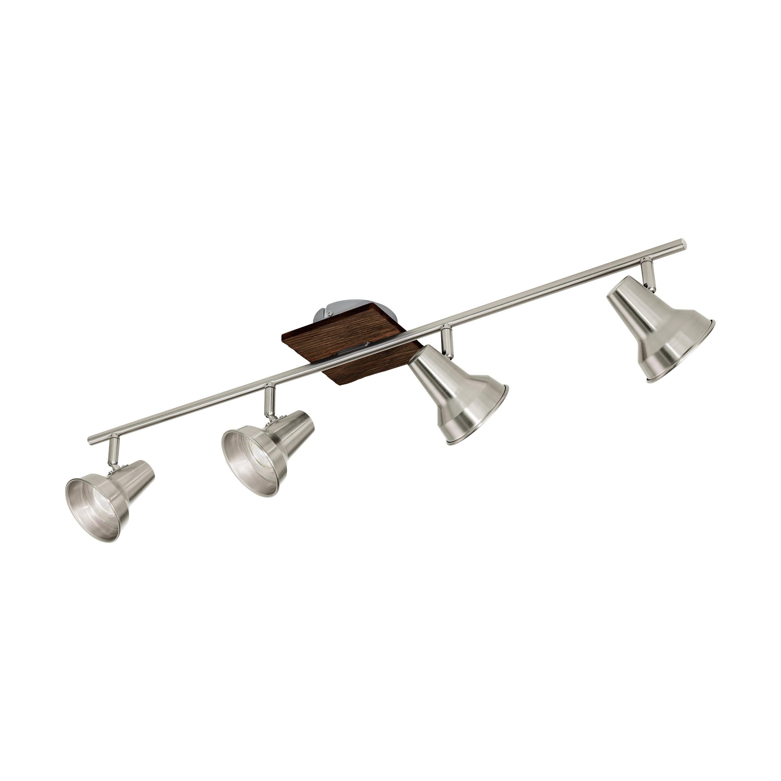 eglo-filipina-deckenstrahler-4-flammig-holz-braun-gu10 image 1