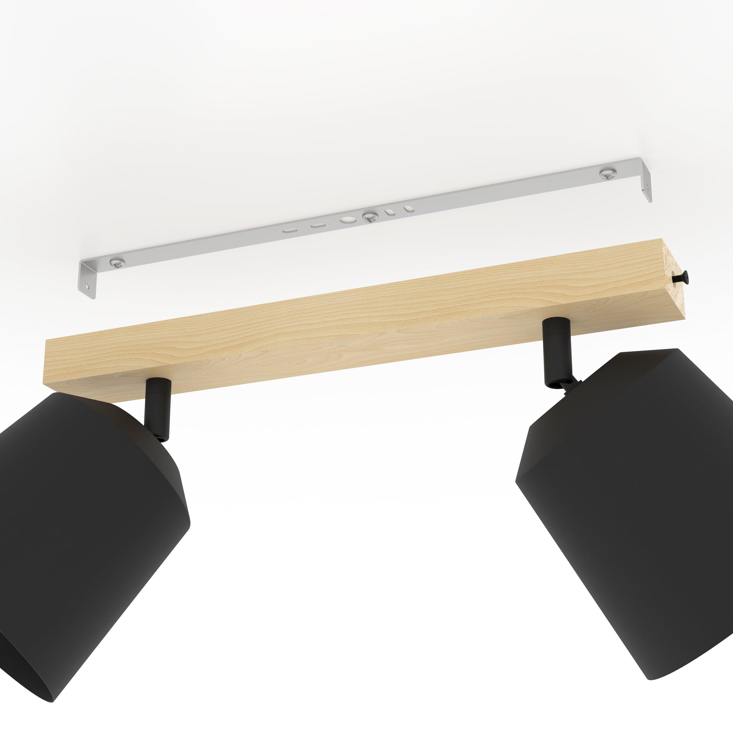 eglo-cotorro-2-flammige-deckenleuchte-e27-holz-natur-metall-schwarz-schwenkbare- image 5