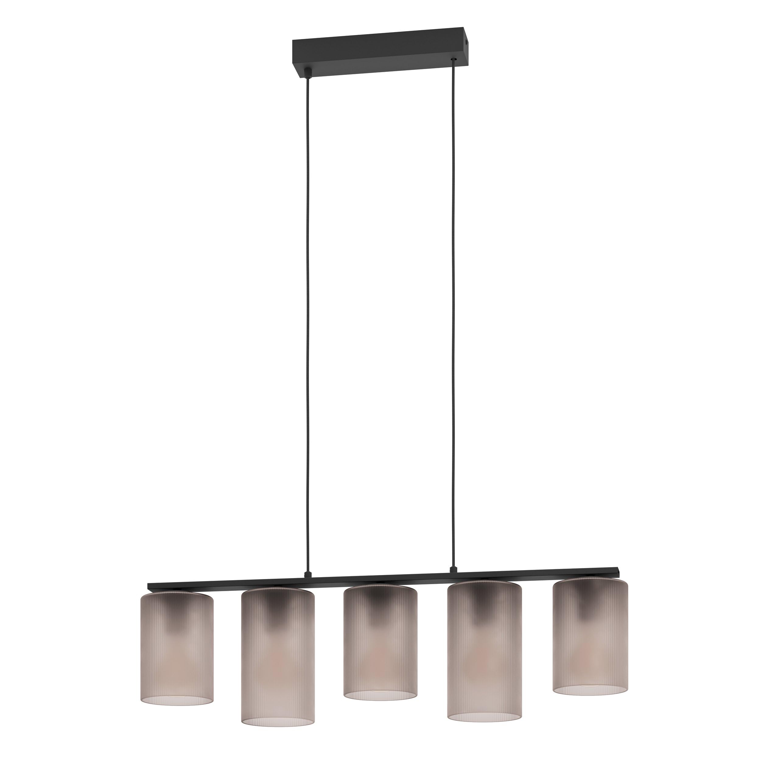 eglo-colomera-deckenlampe-35-cm-schwarz-rauchglas-3x-e27 image 7