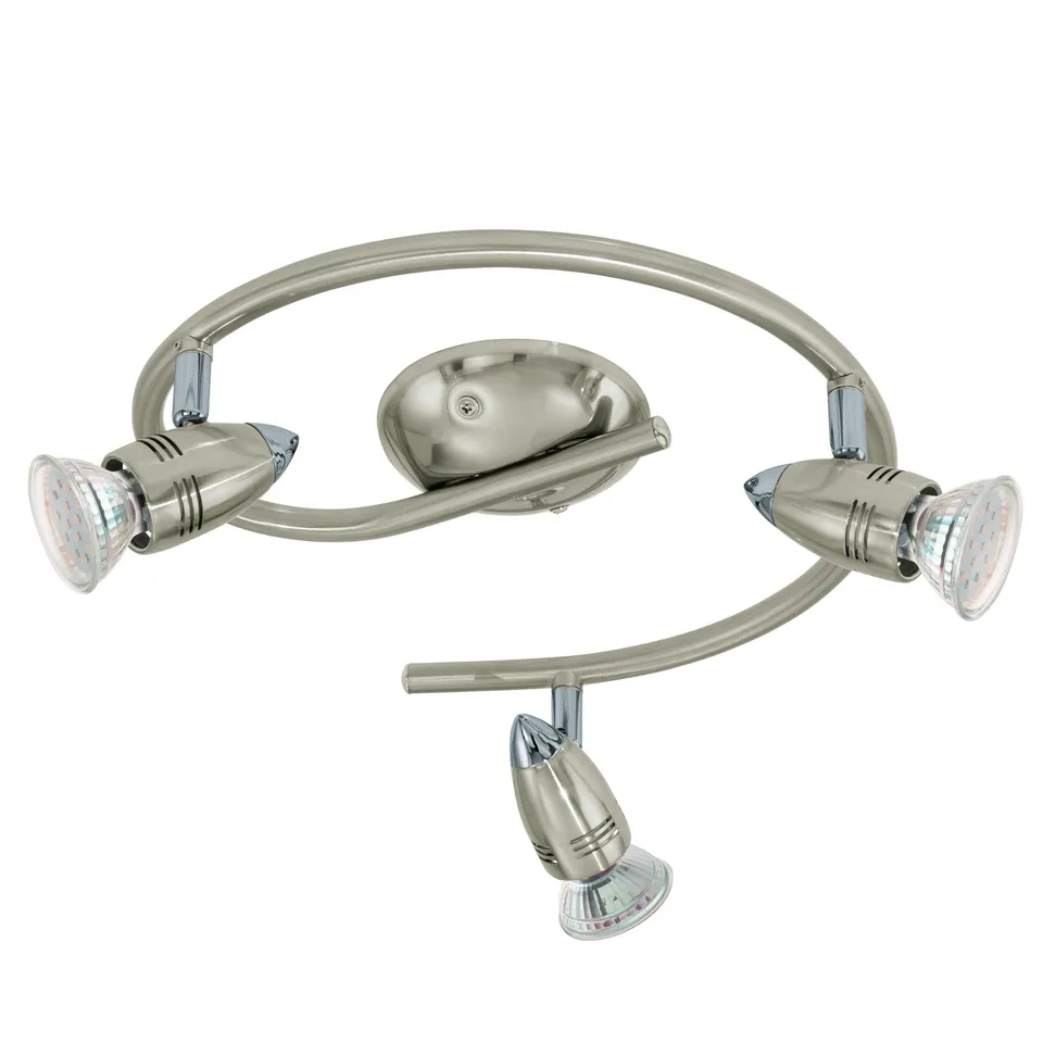 eglo-magnum-led-deckenleuchte-3-flammig-gu10-schwenkbar-25-5-cm-nickel-matt-chro image 1