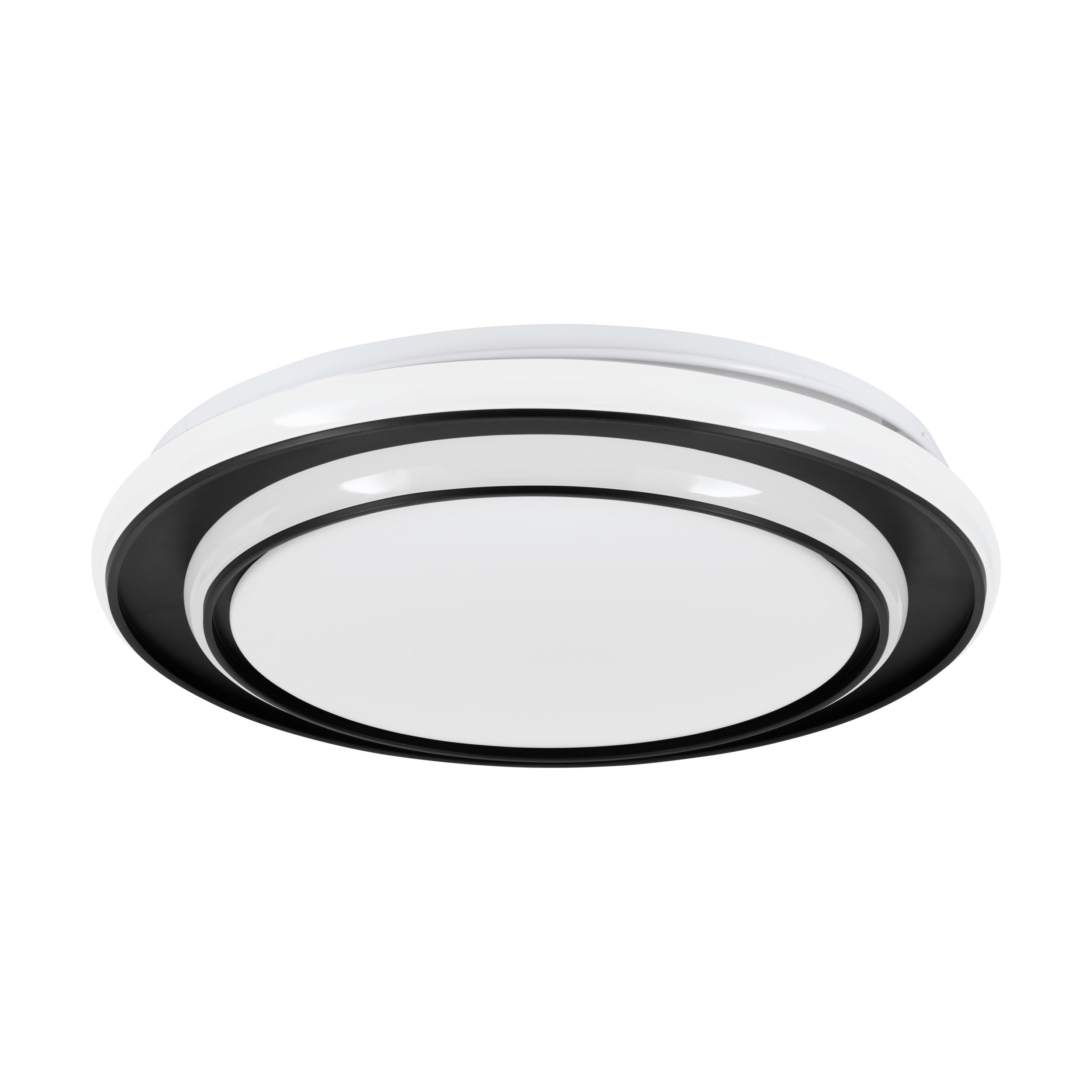 eglo-moschetta-led-deckenleuchte-rund-schwarz-wei-40-cm-mit-fernbedienung image 1